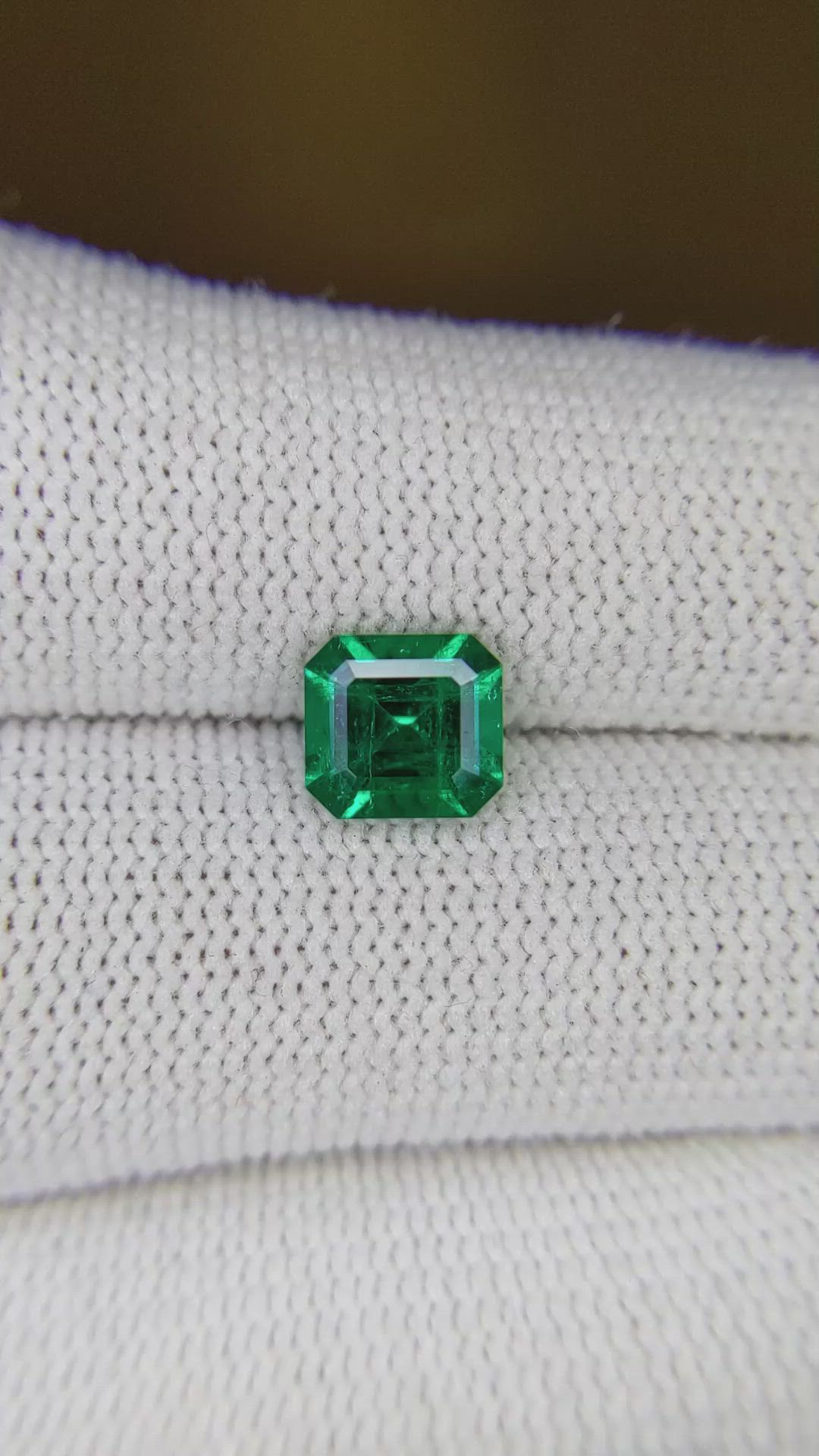 1.25 Ct. Emerald from Colombia Size Video