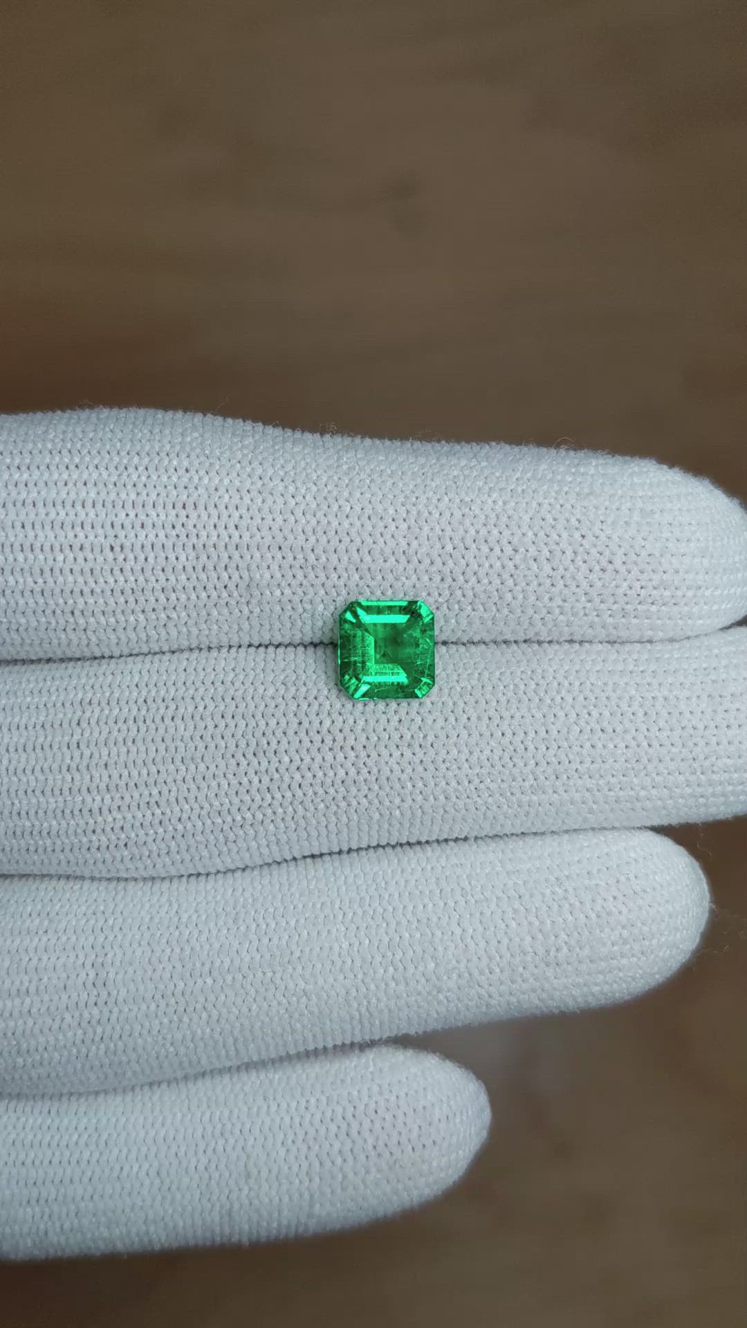 1.24 Ct. Emerald from Colombia Size Video