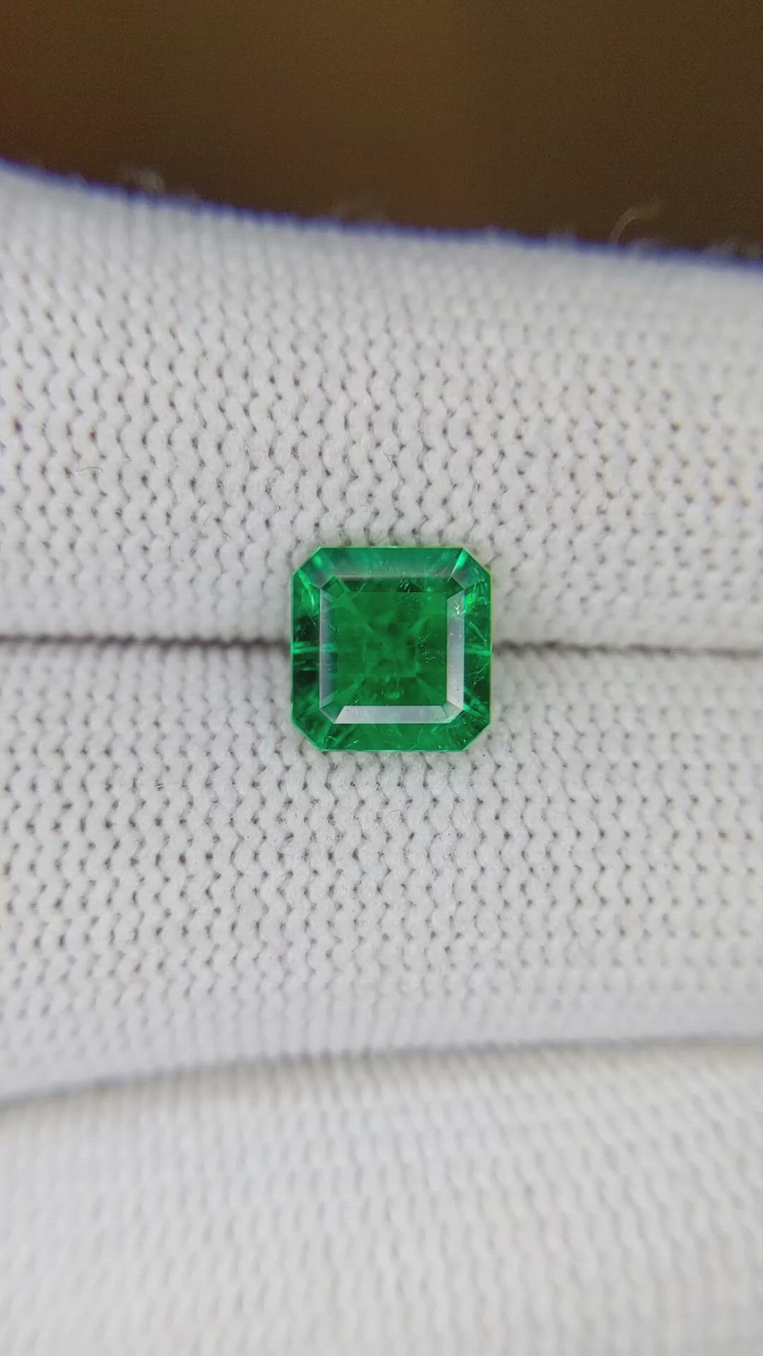 1.24 Ct. Emerald from Colombia Size Video