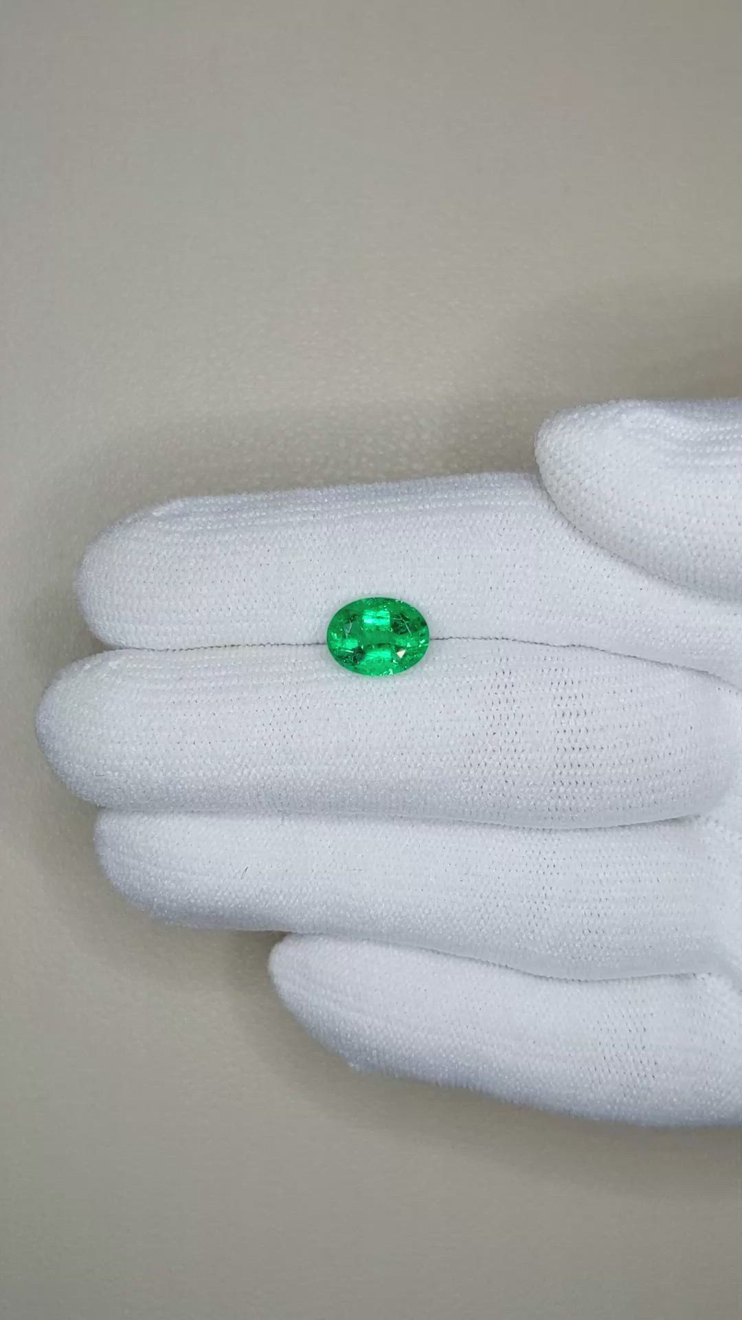 1.73 Ct. Emerald from Zambia Size Video