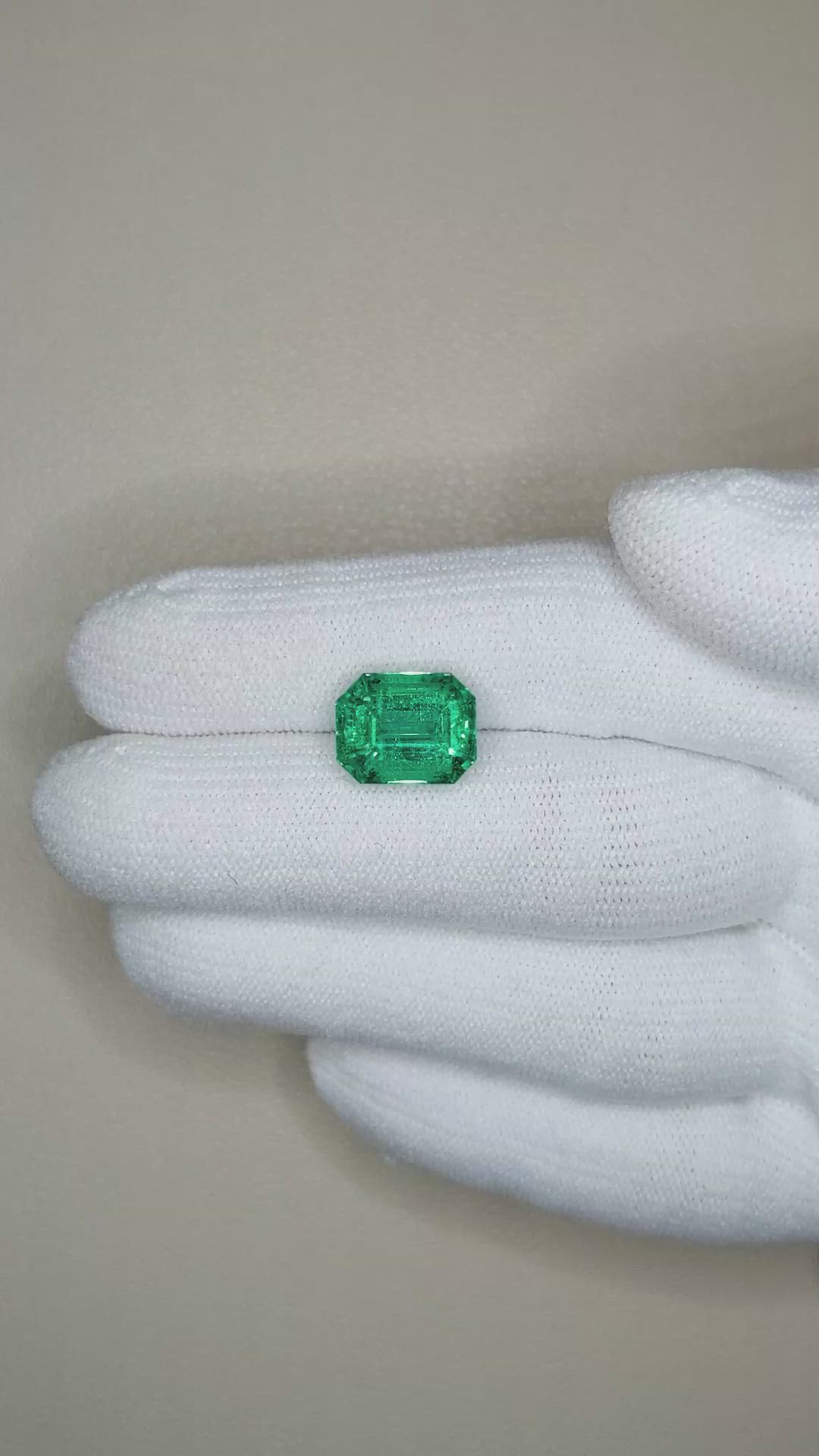 4.54 Ct. Emerald from Zambia Size Video