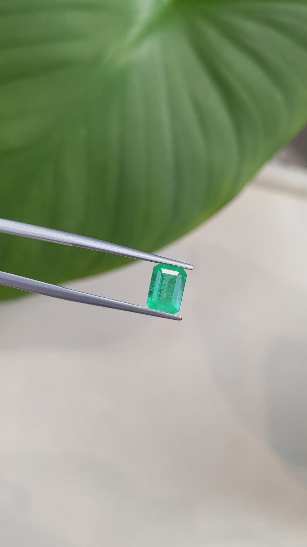 1.34 Ct. Emerald from Brazil Size Video