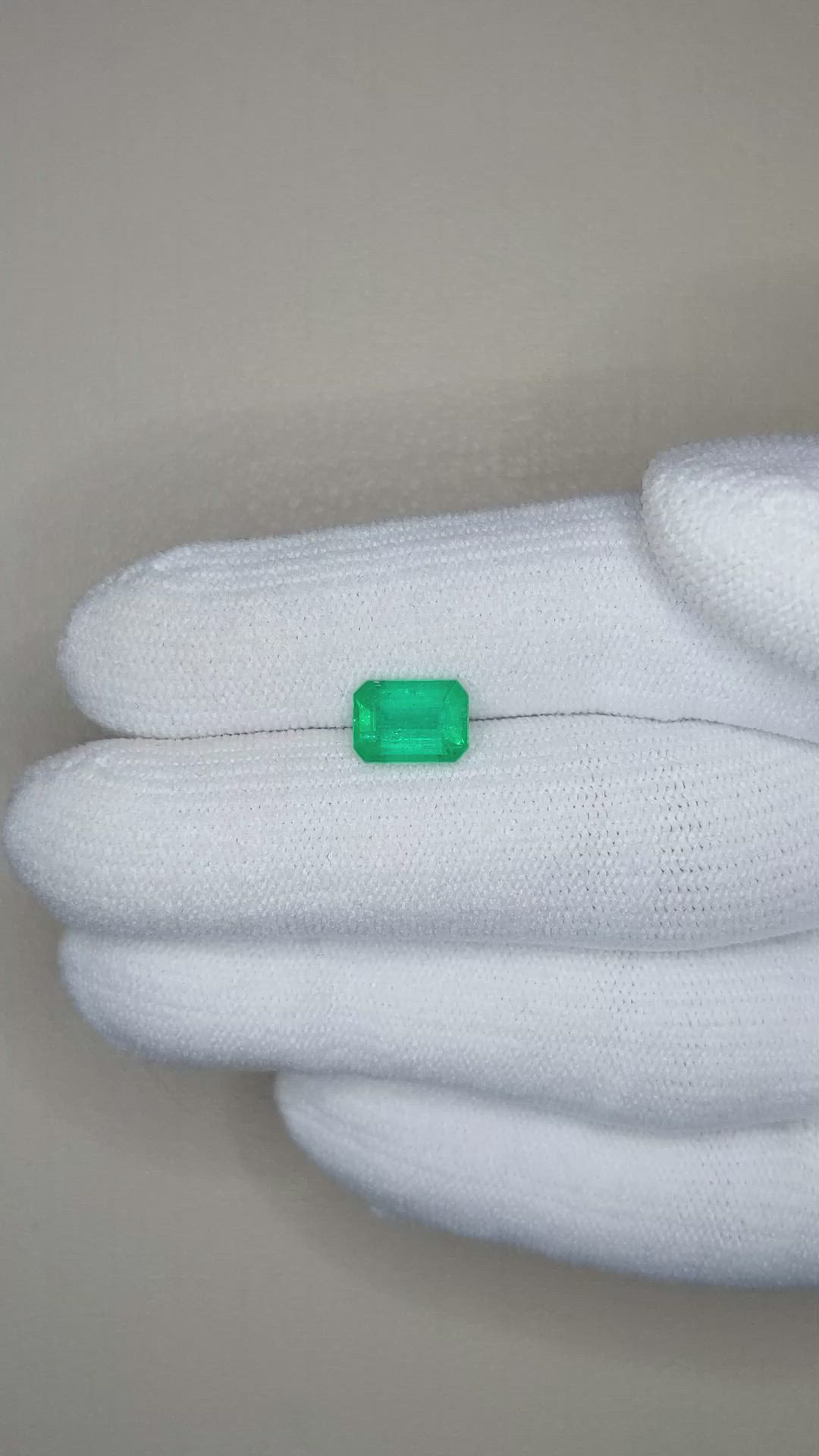 1.34 Ct. Emerald from Brazil Size Video