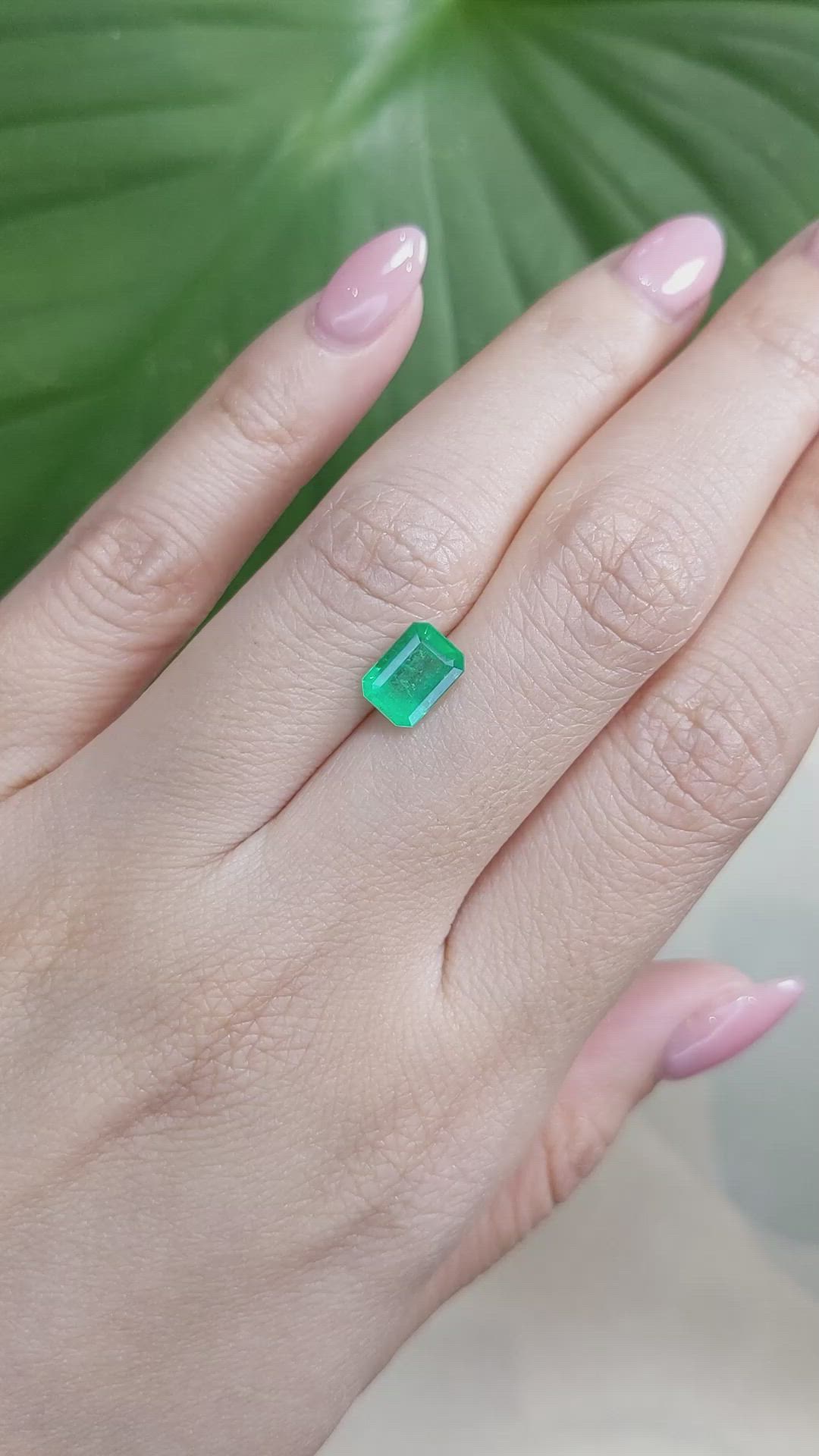 1.34 Ct. Emerald from Brazil Size Video