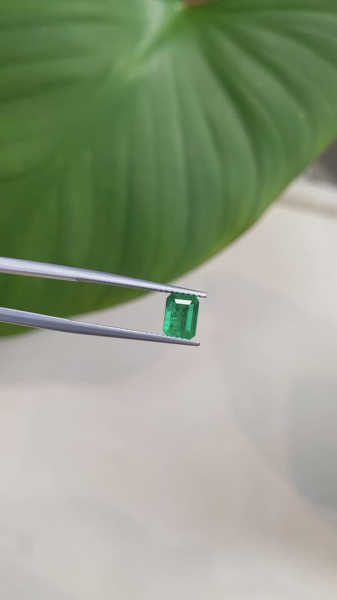 0.96 Ct. Emerald from Brazil Size Video