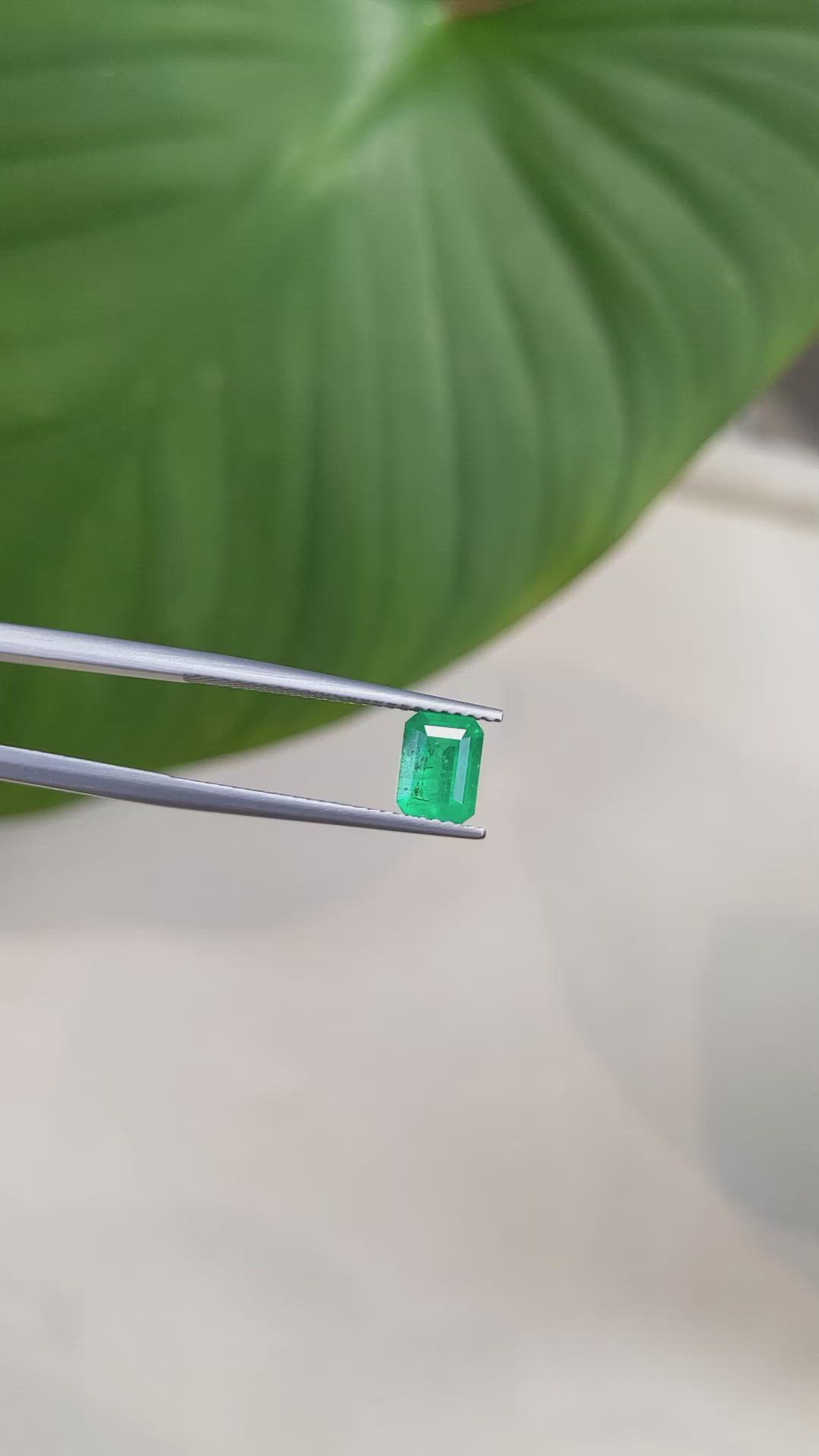 0.95 Ct. Emerald from Brazil Size Video