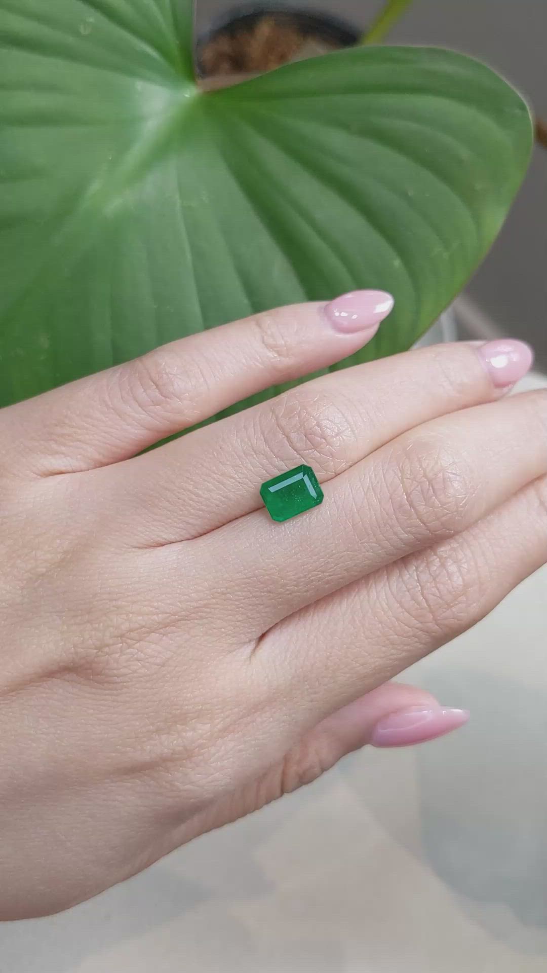 1.51 Ct. Emerald from Brazil Size Video