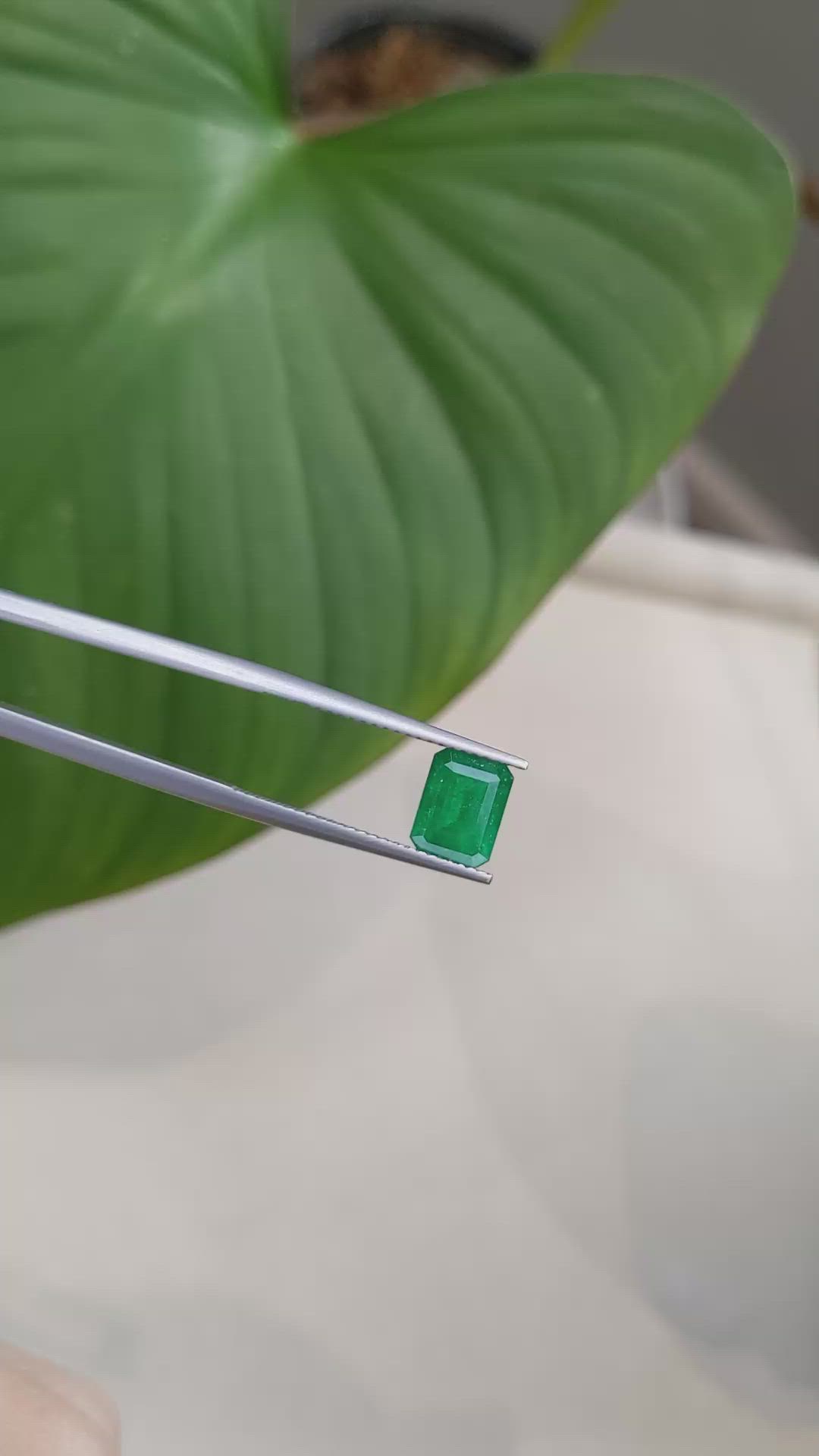 1.51 Ct. Emerald from Brazil Size Video