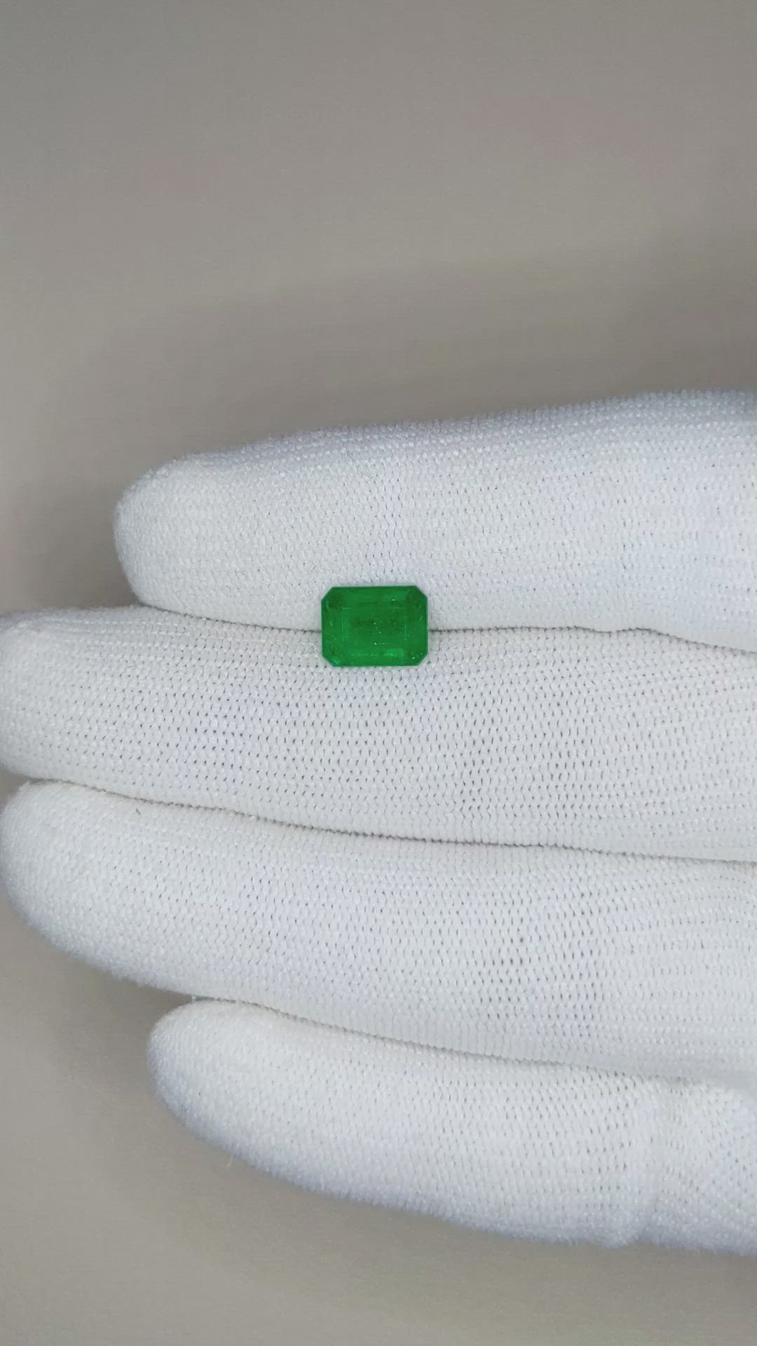 1.51 Ct. Emerald from Brazil Size Video