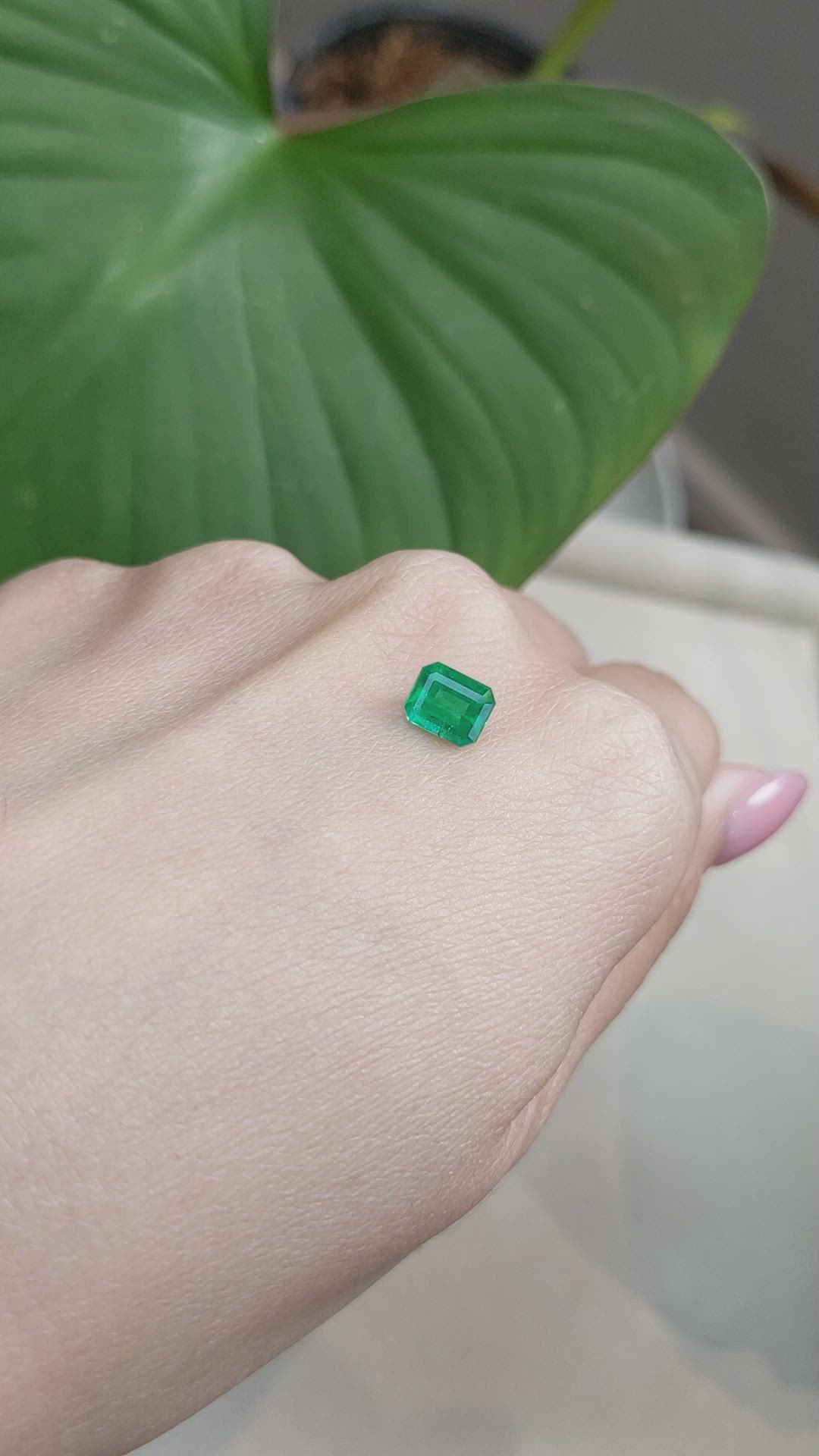 1.20 Ct. Emerald from Brazil Size Video