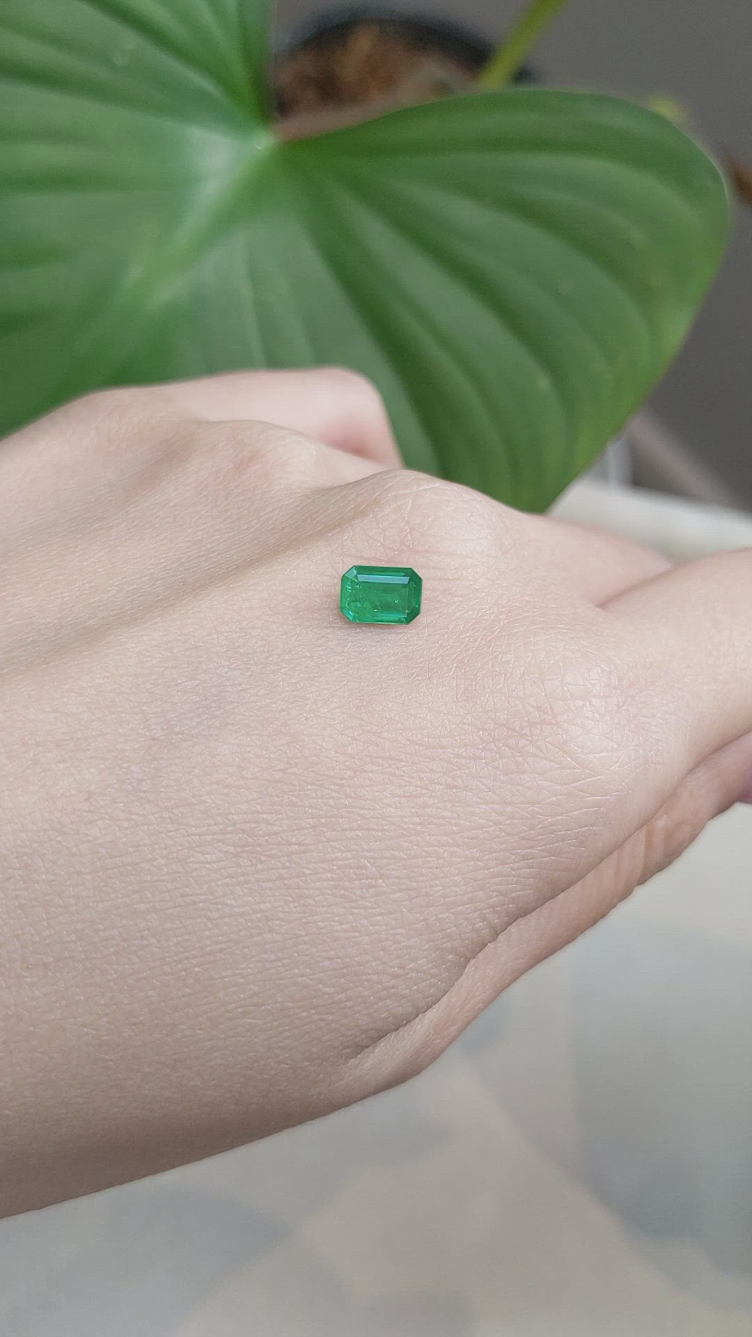 0.70 Ct. Emerald from Brazil Size Video