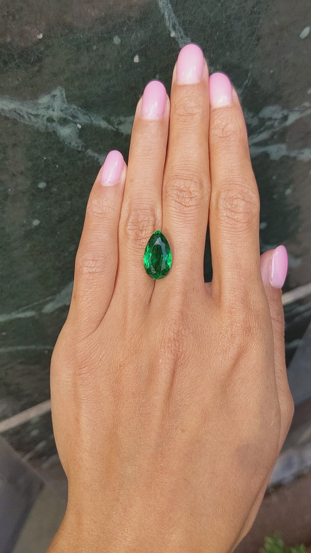 6.31 Ct. Emerald from Brazil Size Video