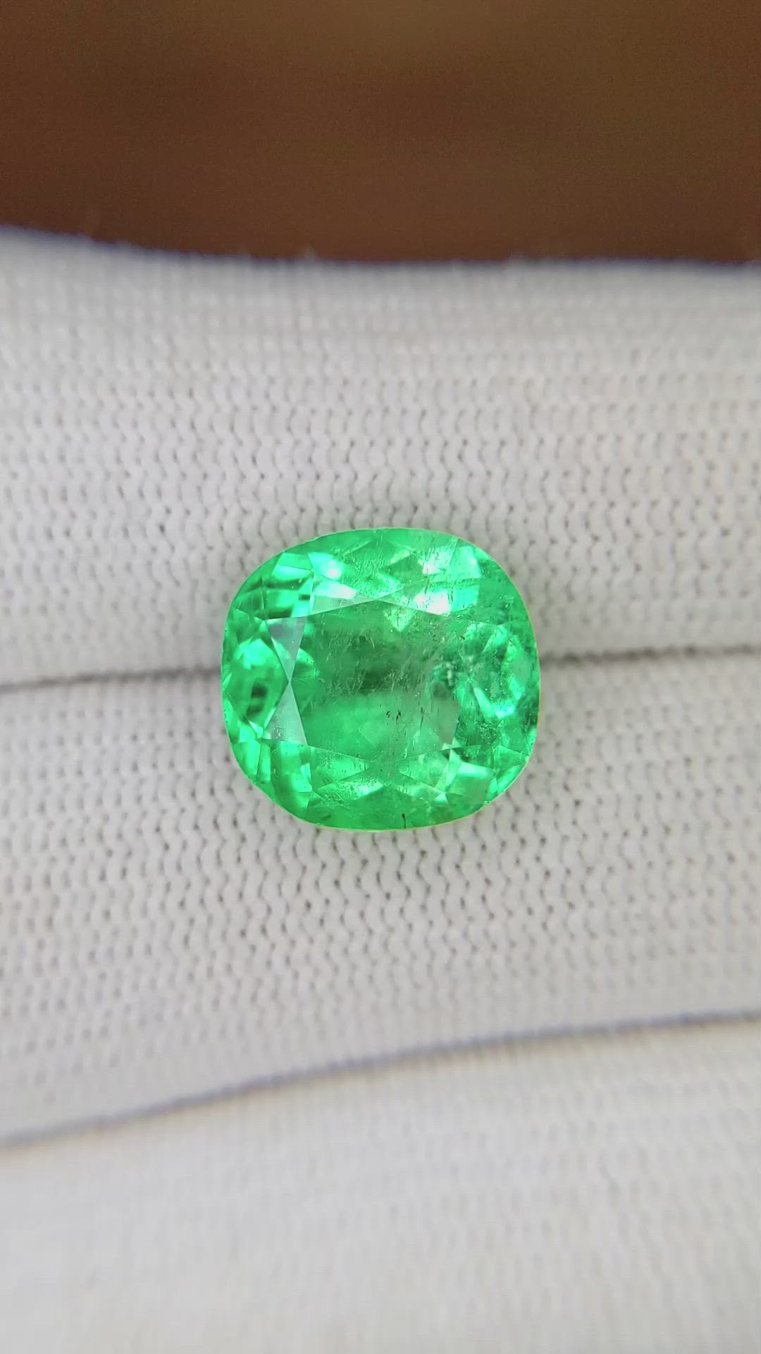 6.43 Ct. Emerald from Colombia Size Video