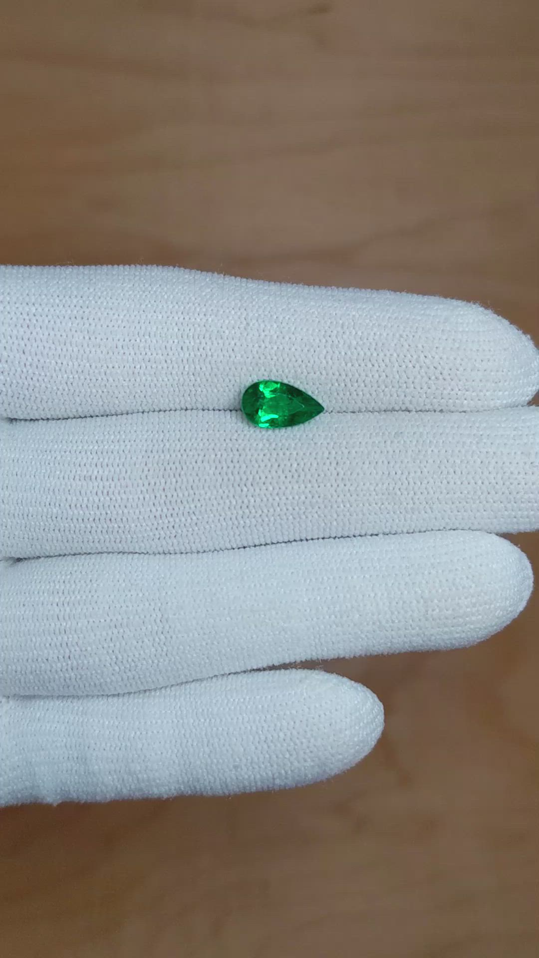 1.26 Ct. Emerald from Colombia Size Video