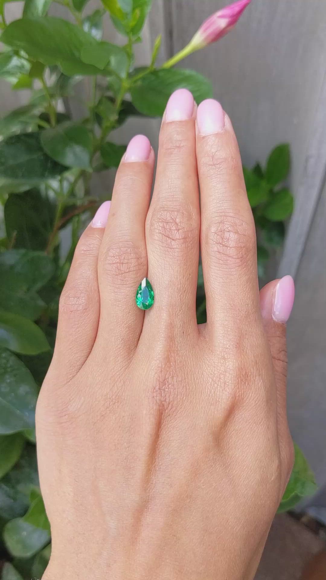 1.26 Ct. Emerald from Colombia Size Video
