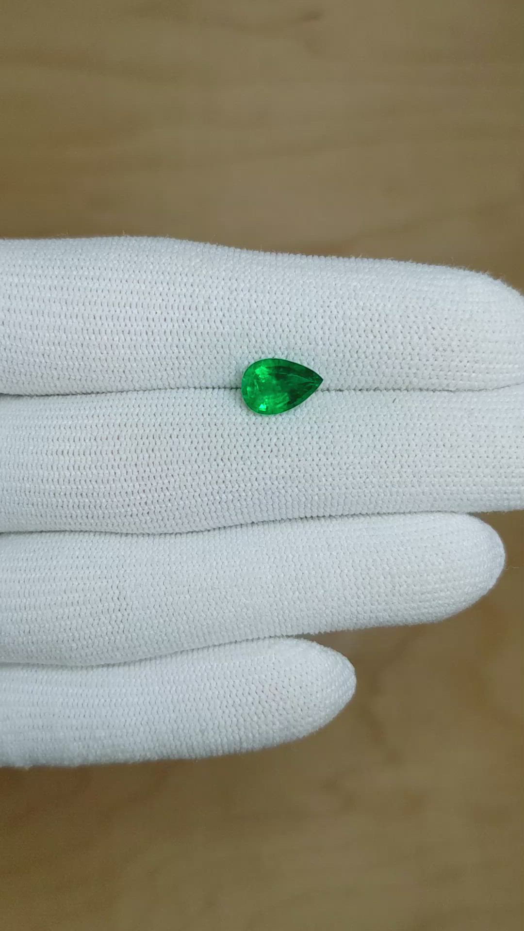 1.42 Ct. Emerald from Colombia Size Video