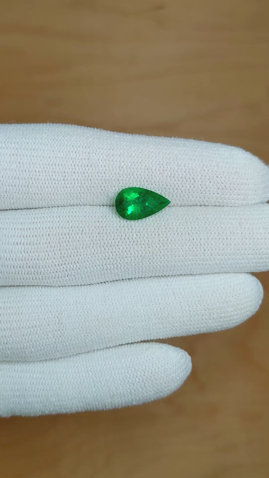 1.82 Ct. Emerald from Colombia Size Video