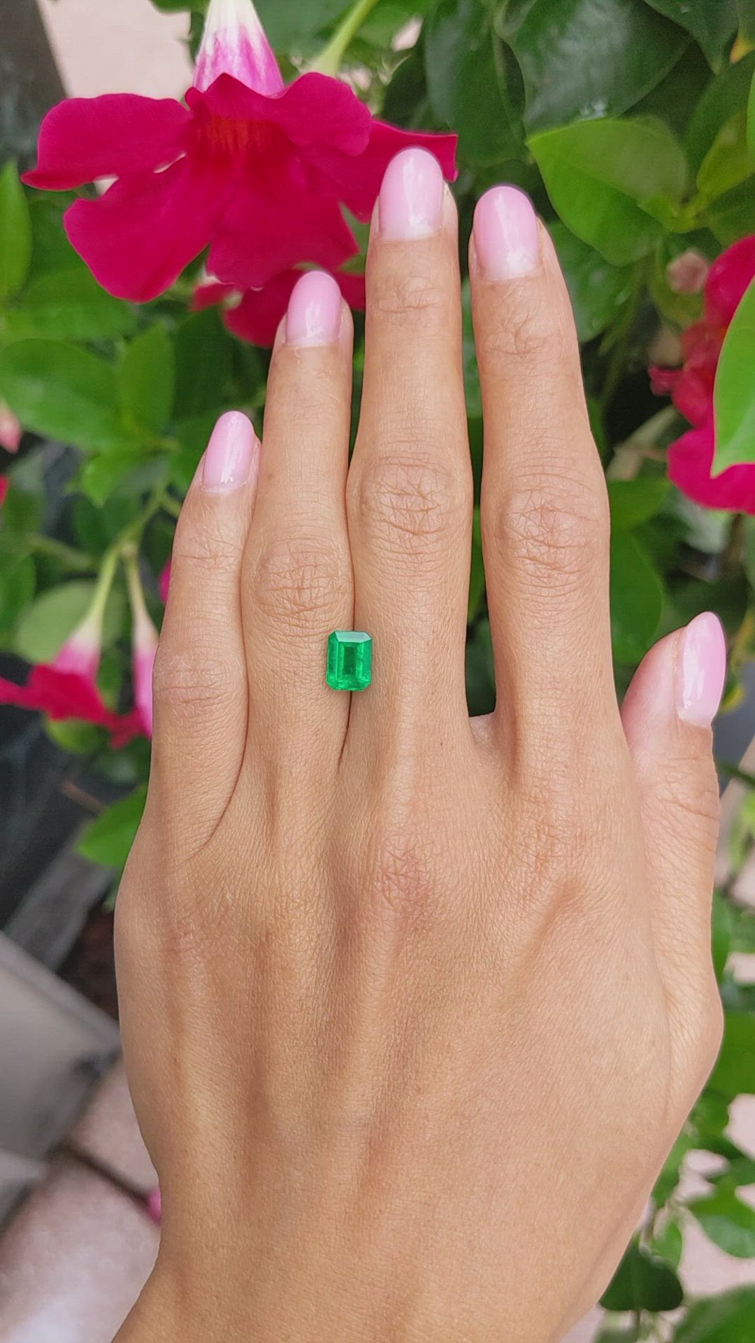 1.57 Ct. Emerald from Colombia Size Video