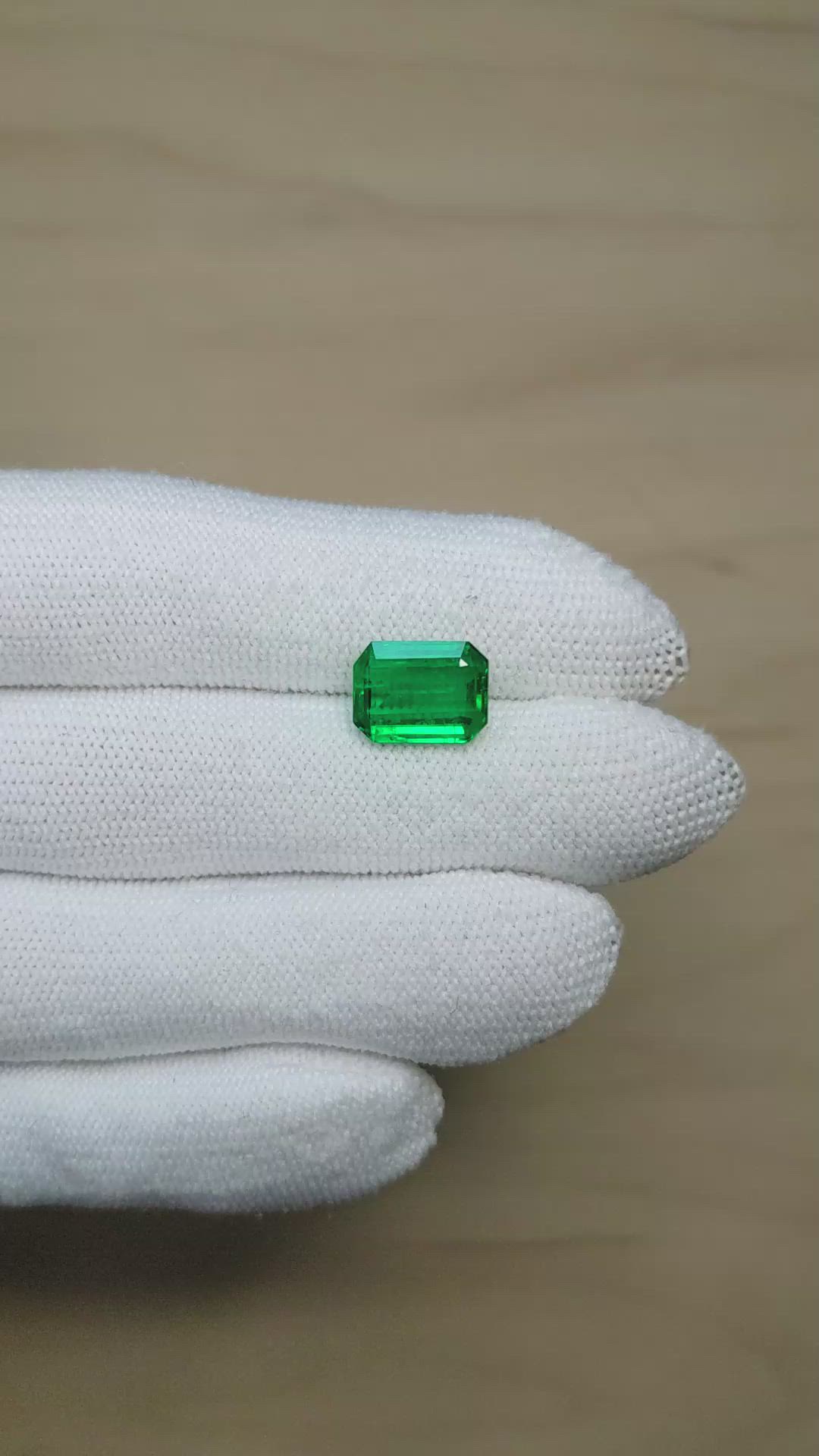 3.97 Ct. Emerald from Zambia Size Video