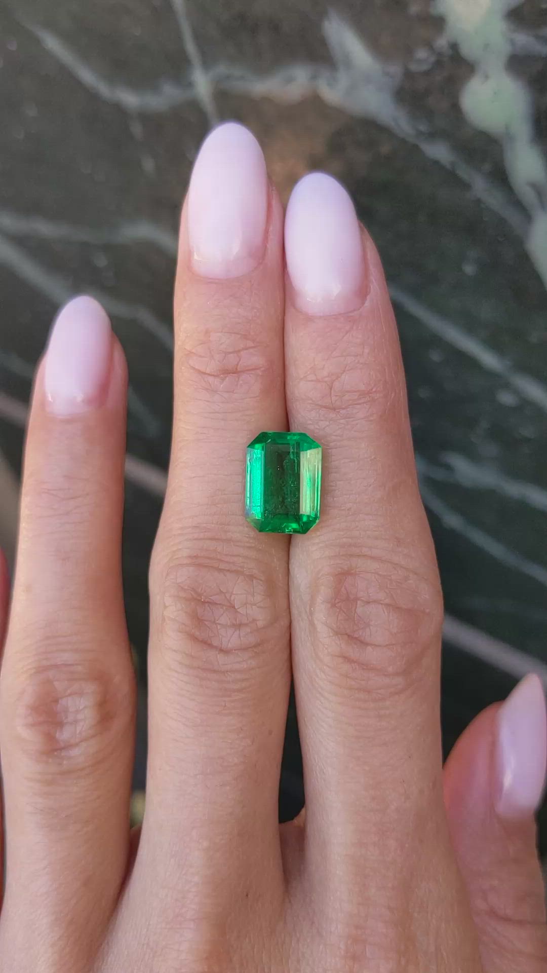 3.97 Ct. Emerald from Zambia Size Video