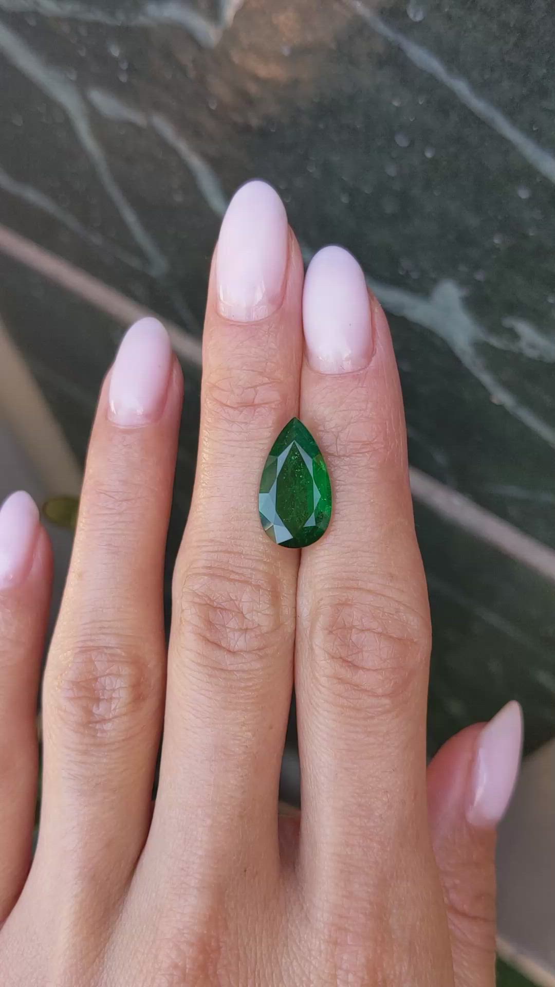 4.36 Ct. Emerald from Zambia Size Video