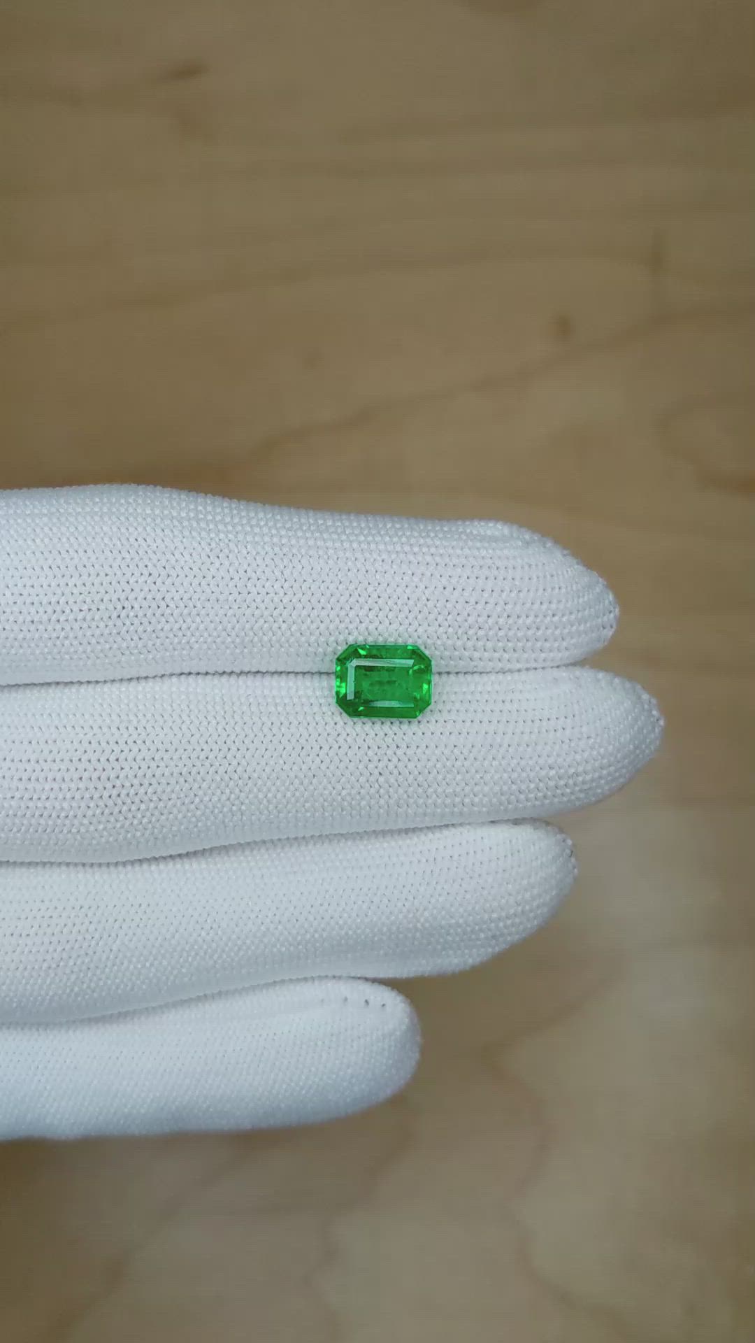 2.56 Ct. Emerald from Zambia Size Video
