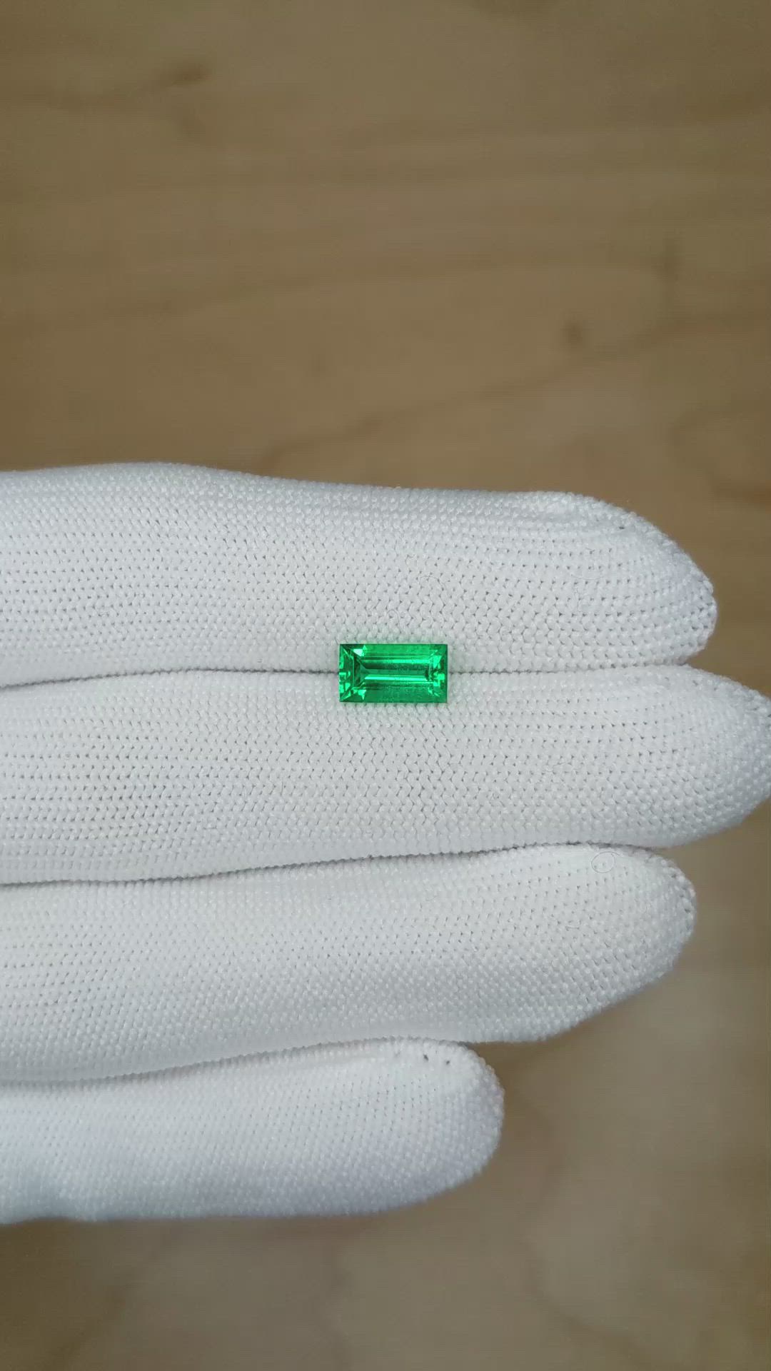 1.18 Ct. Emerald from Zambia Size Video