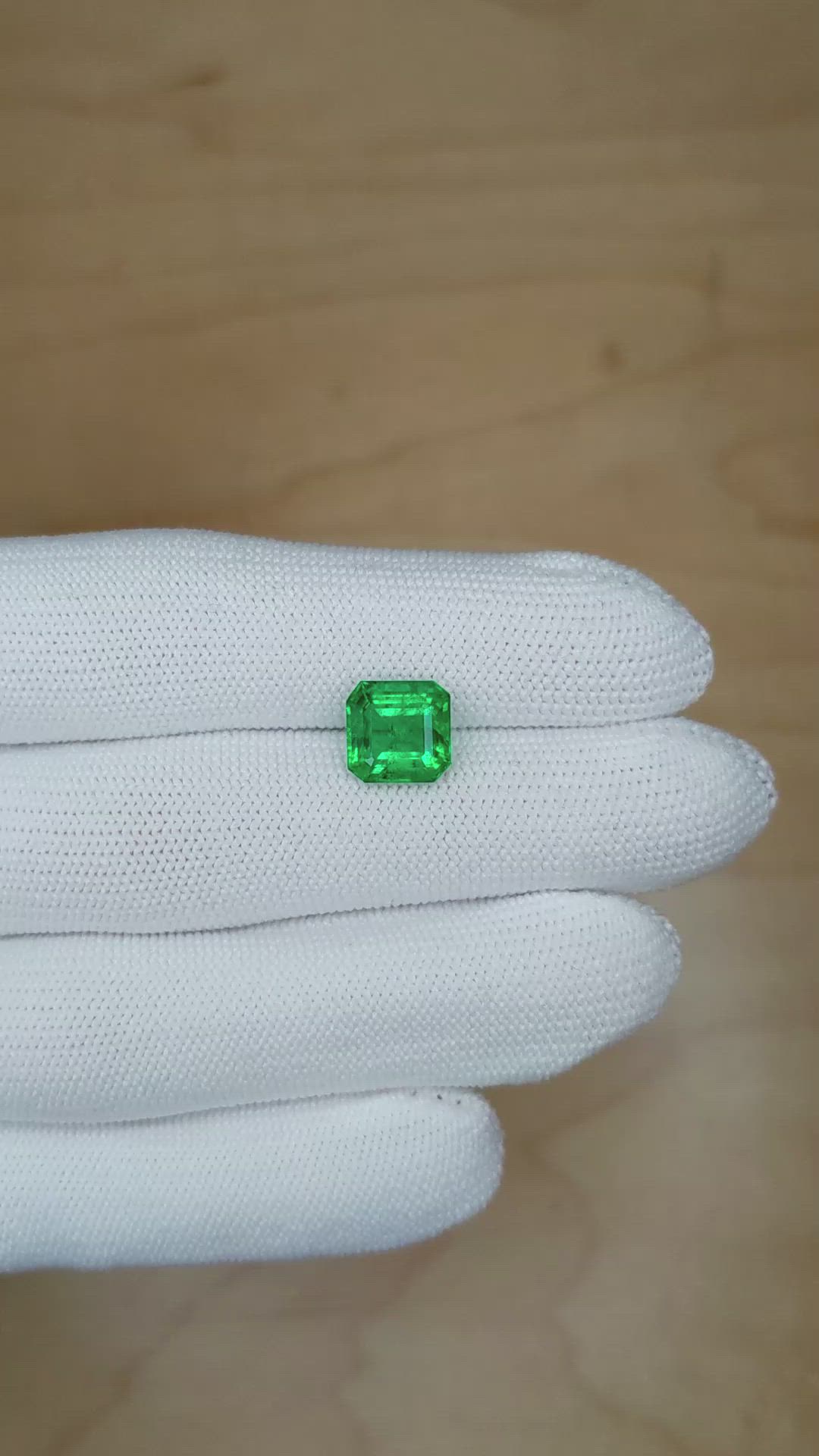 2.77 Ct. Emerald from Zambia Size Video