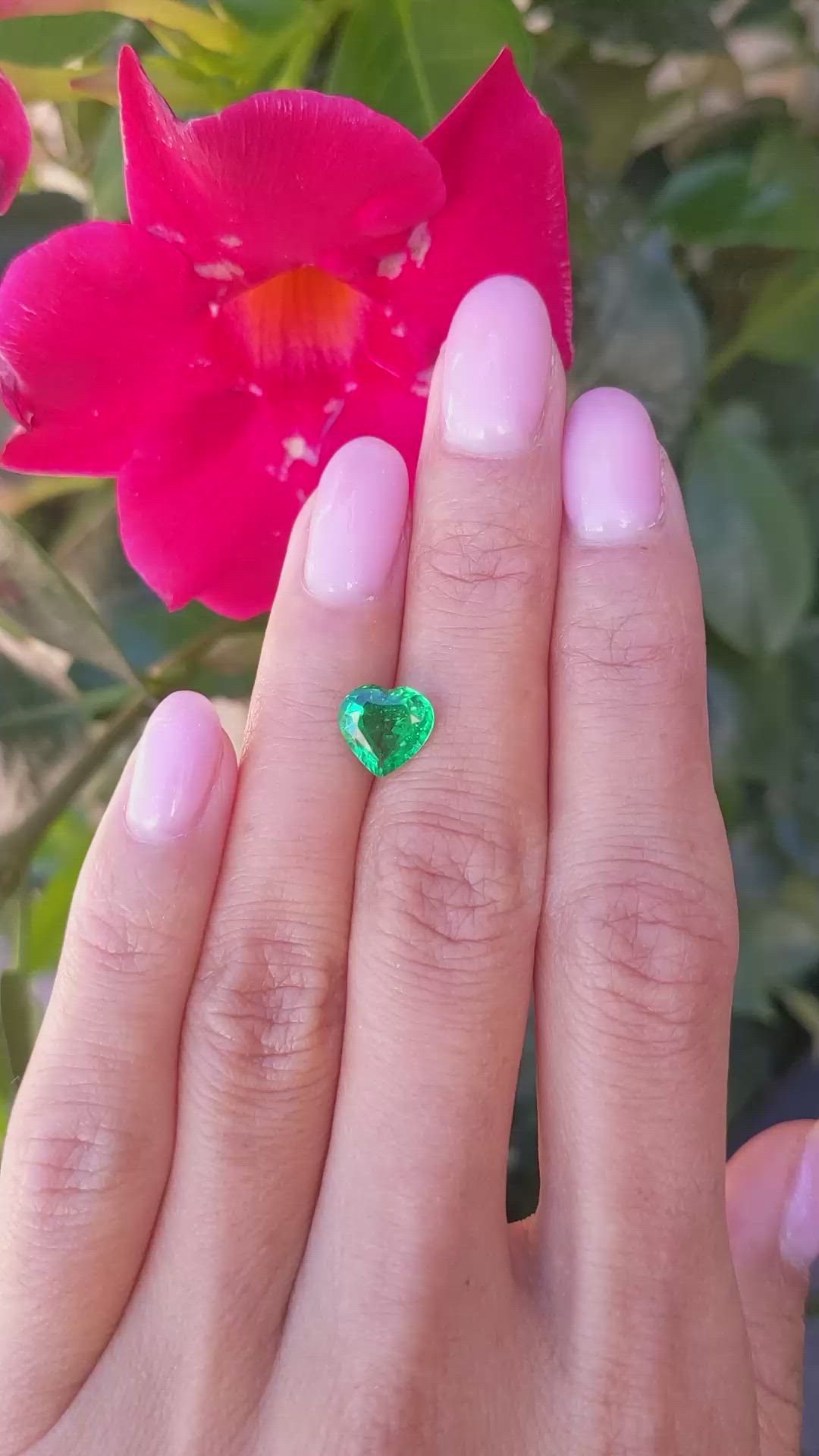 1.65 Ct. Emerald from Zambia Size Video