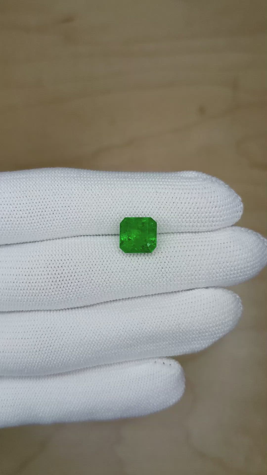 3.43 Ct. Emerald from Zambia Size Video