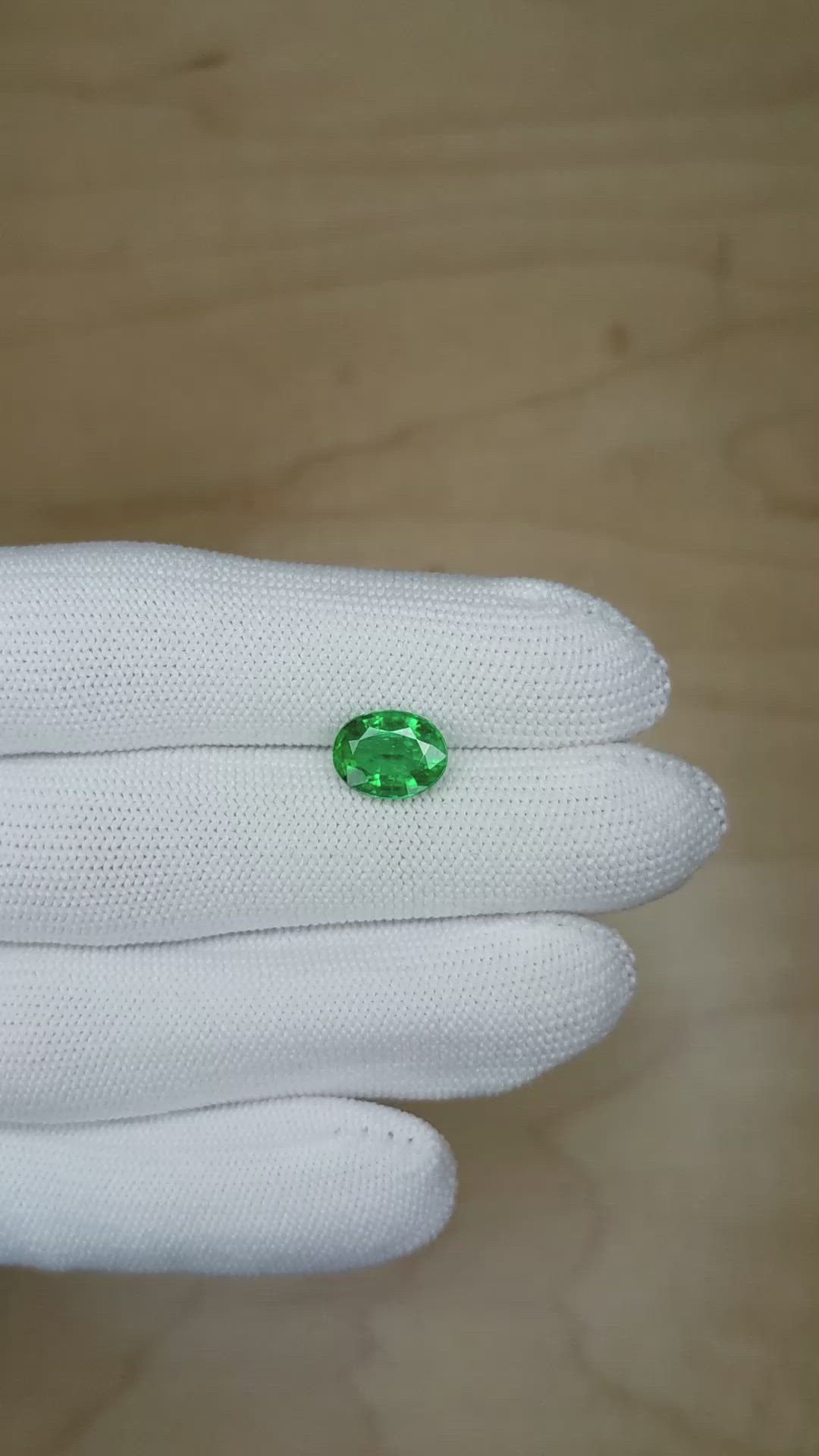 2.29 Ct. Emerald from Zambia Size Video