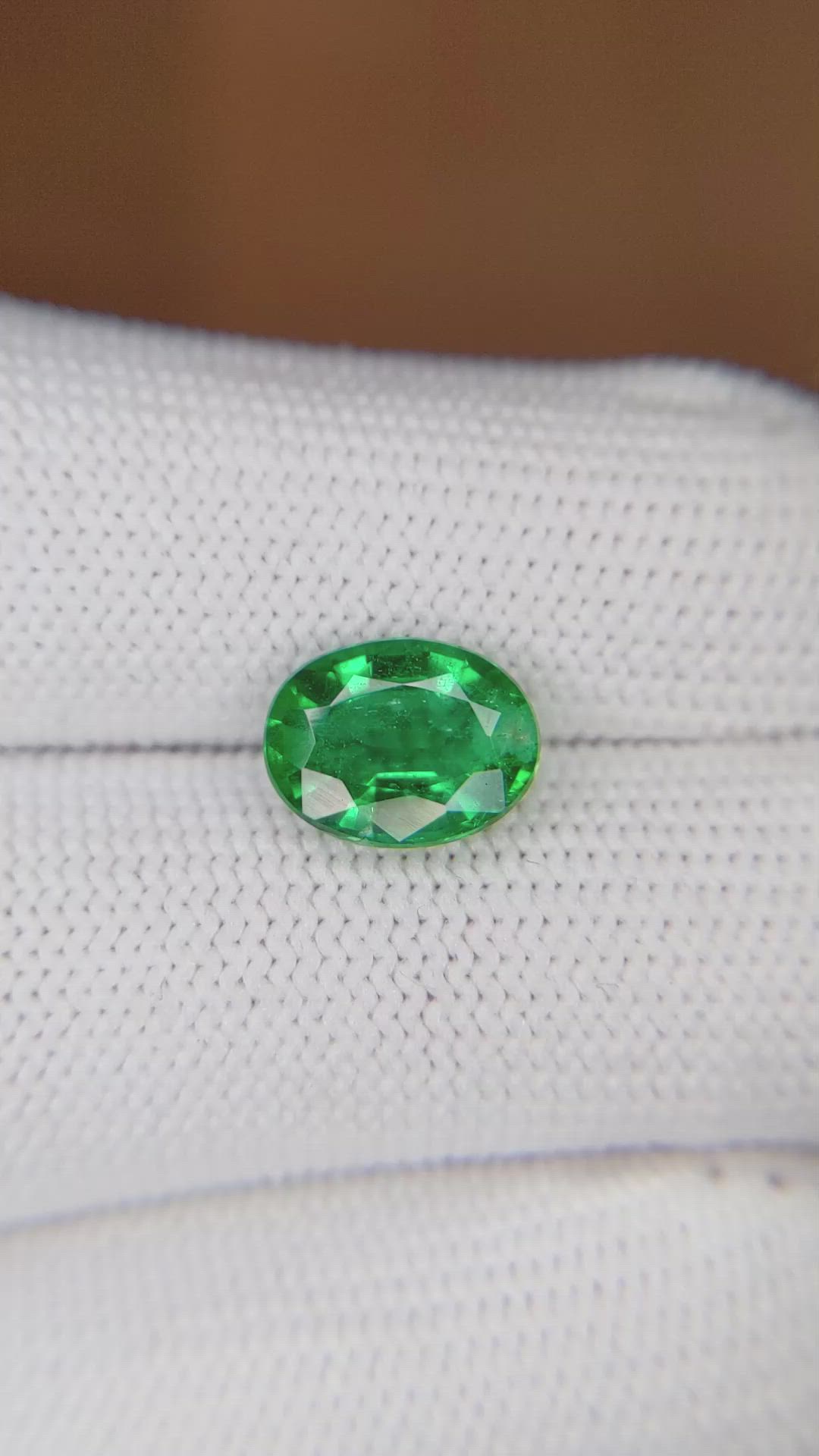 2.29 Ct. Emerald from Zambia Size Video