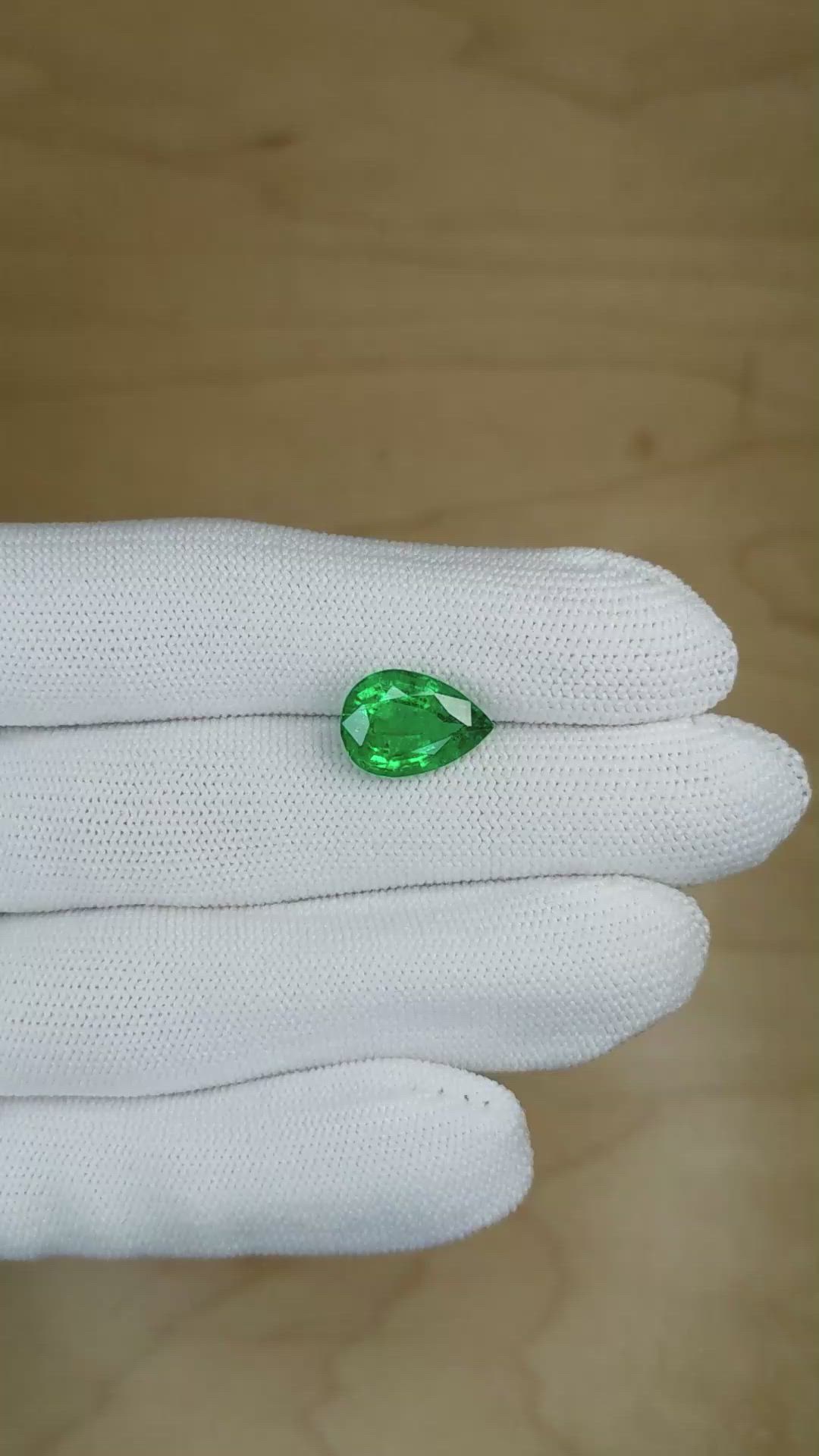 4.55 Ct. Emerald from Zambia Size Video