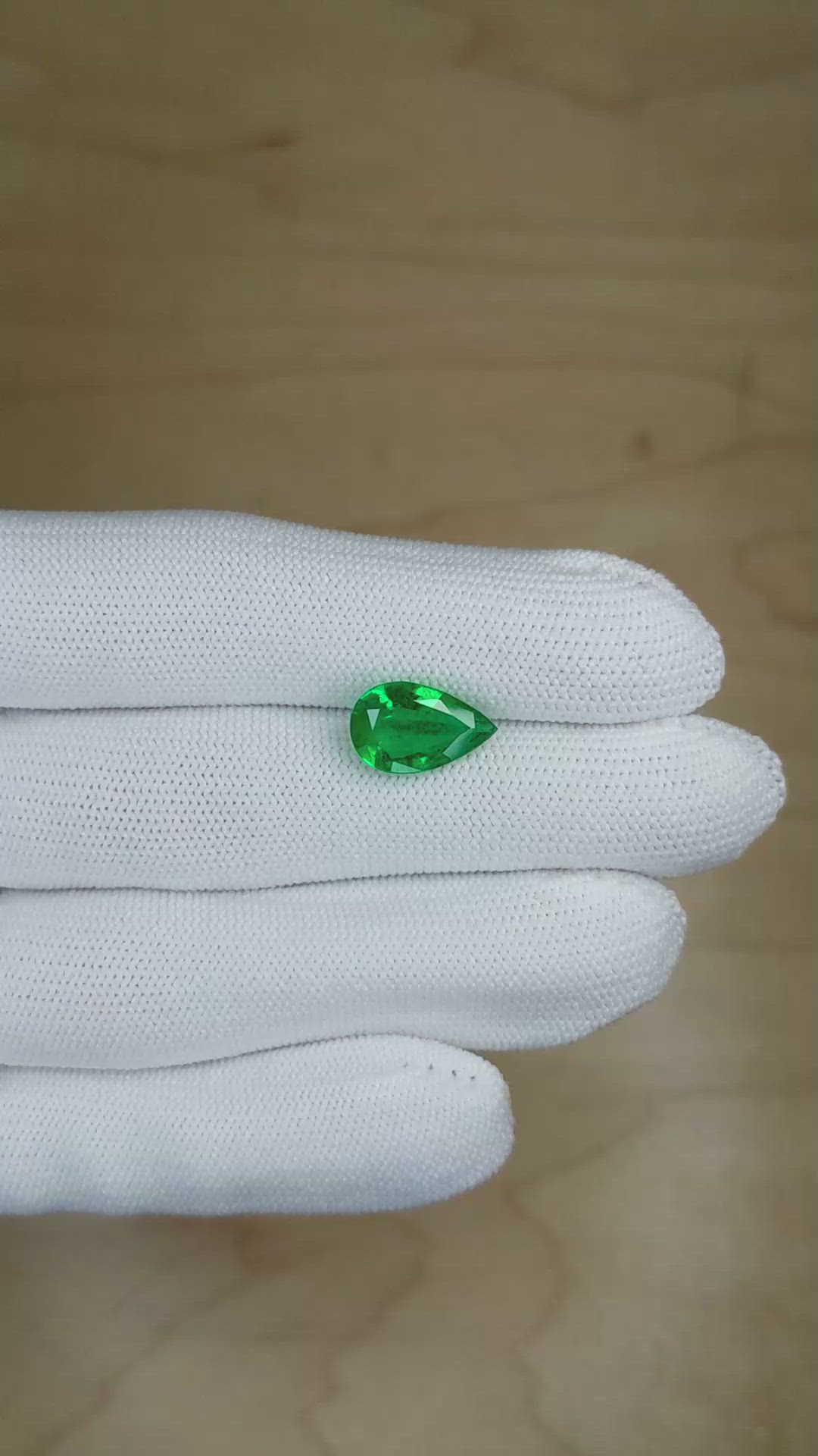 3.41 Ct. Emerald from Zambia Size Video