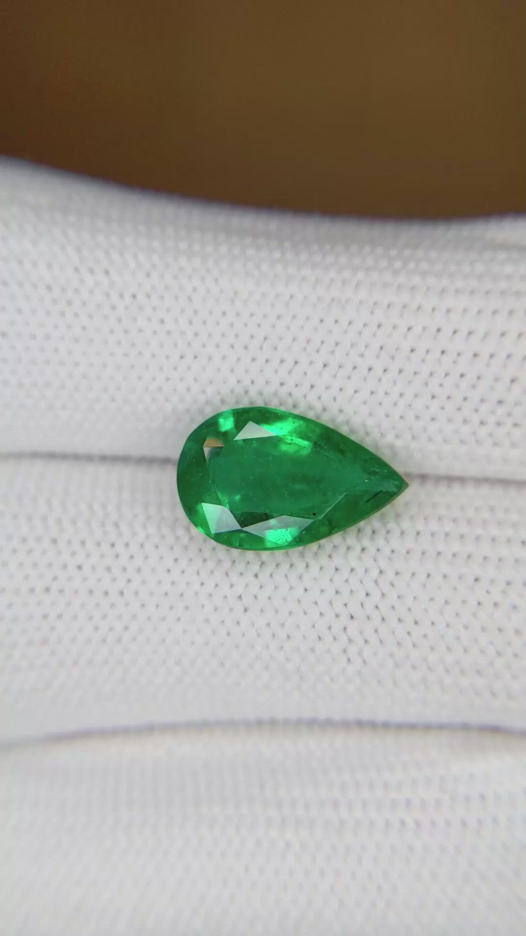3.41 Ct. Emerald from Zambia Size Video
