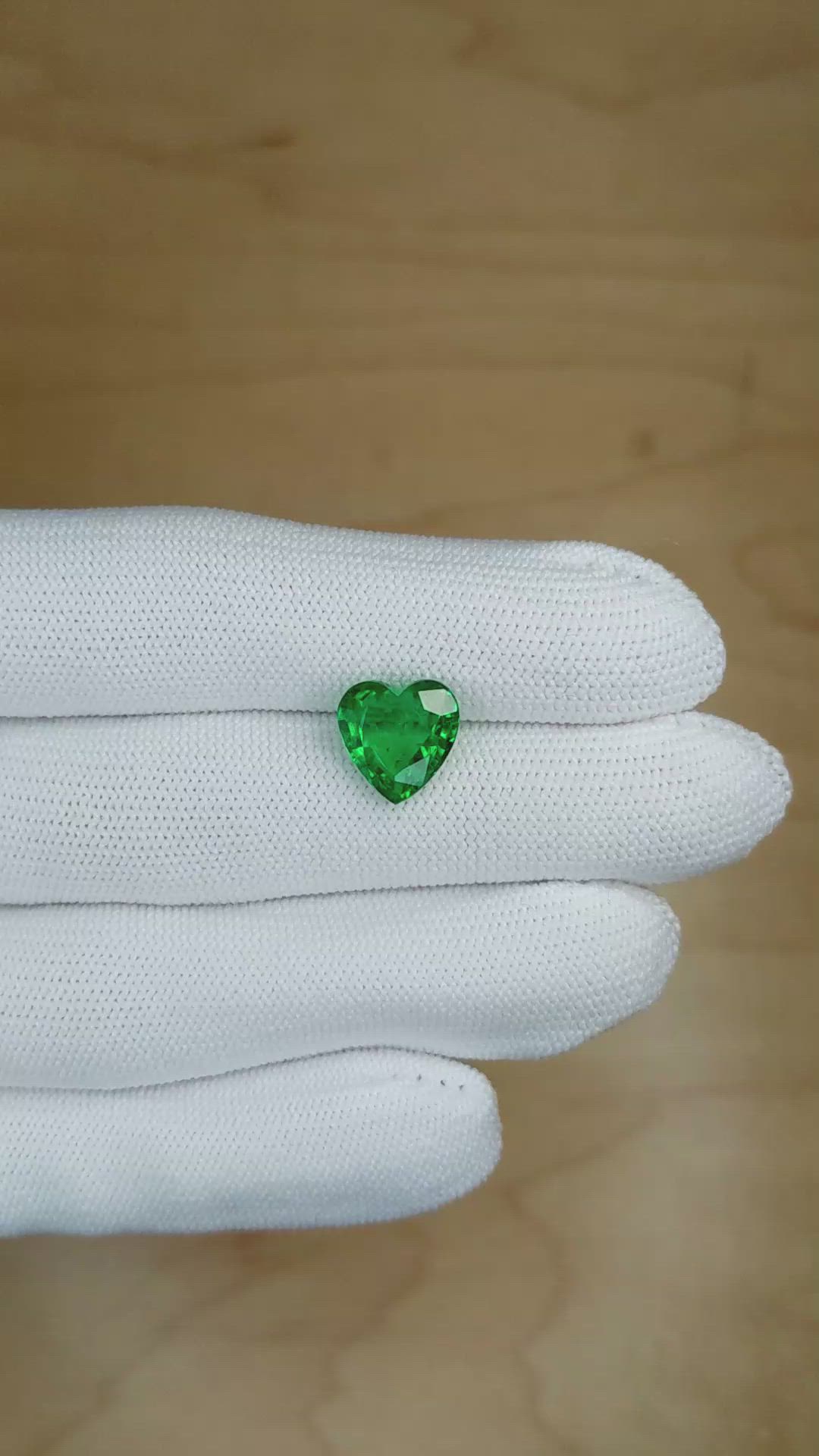 3.71 Ct. Emerald from Zambia Size Video