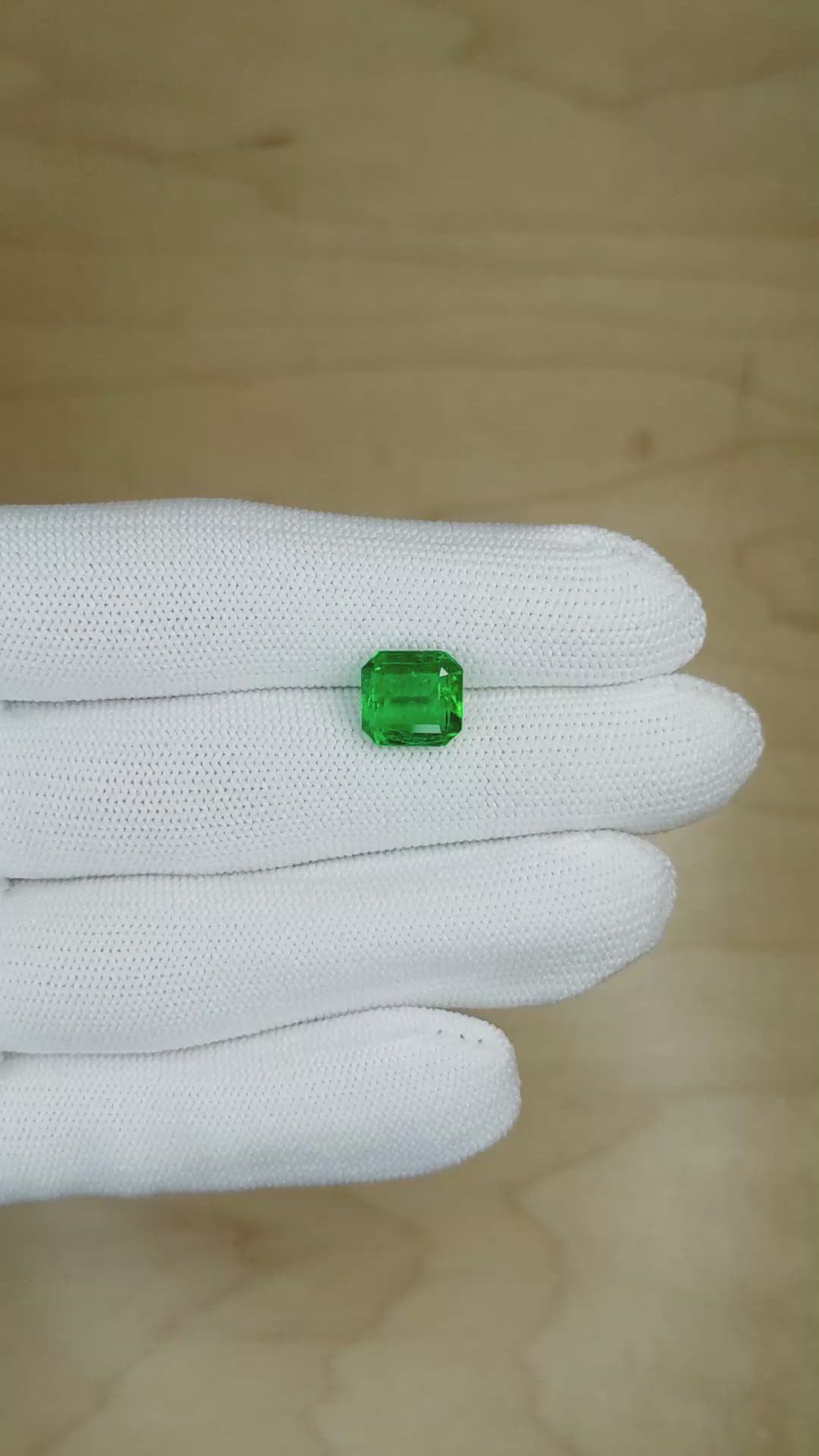 3.47 Ct. Emerald from Zambia Size Video