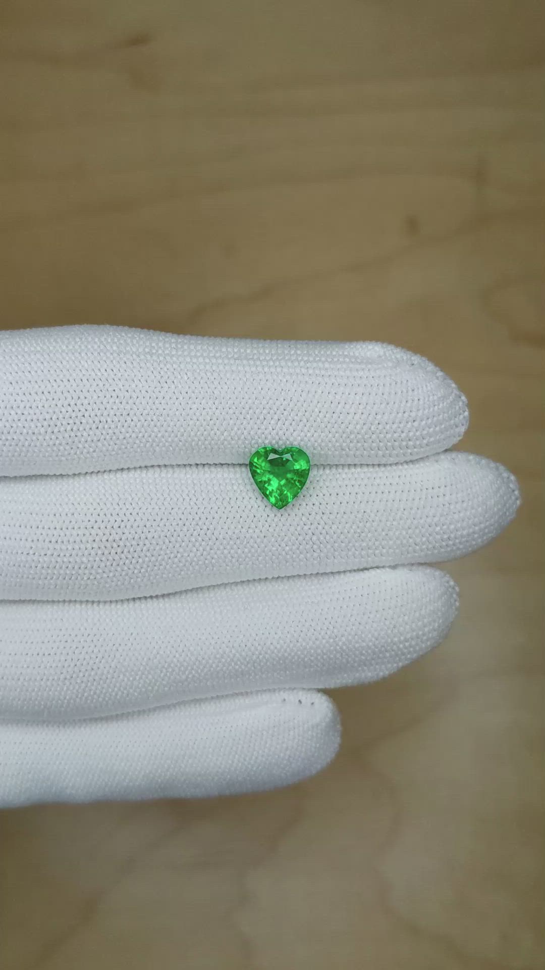 1.67 Ct. Emerald from Zambia Size Video