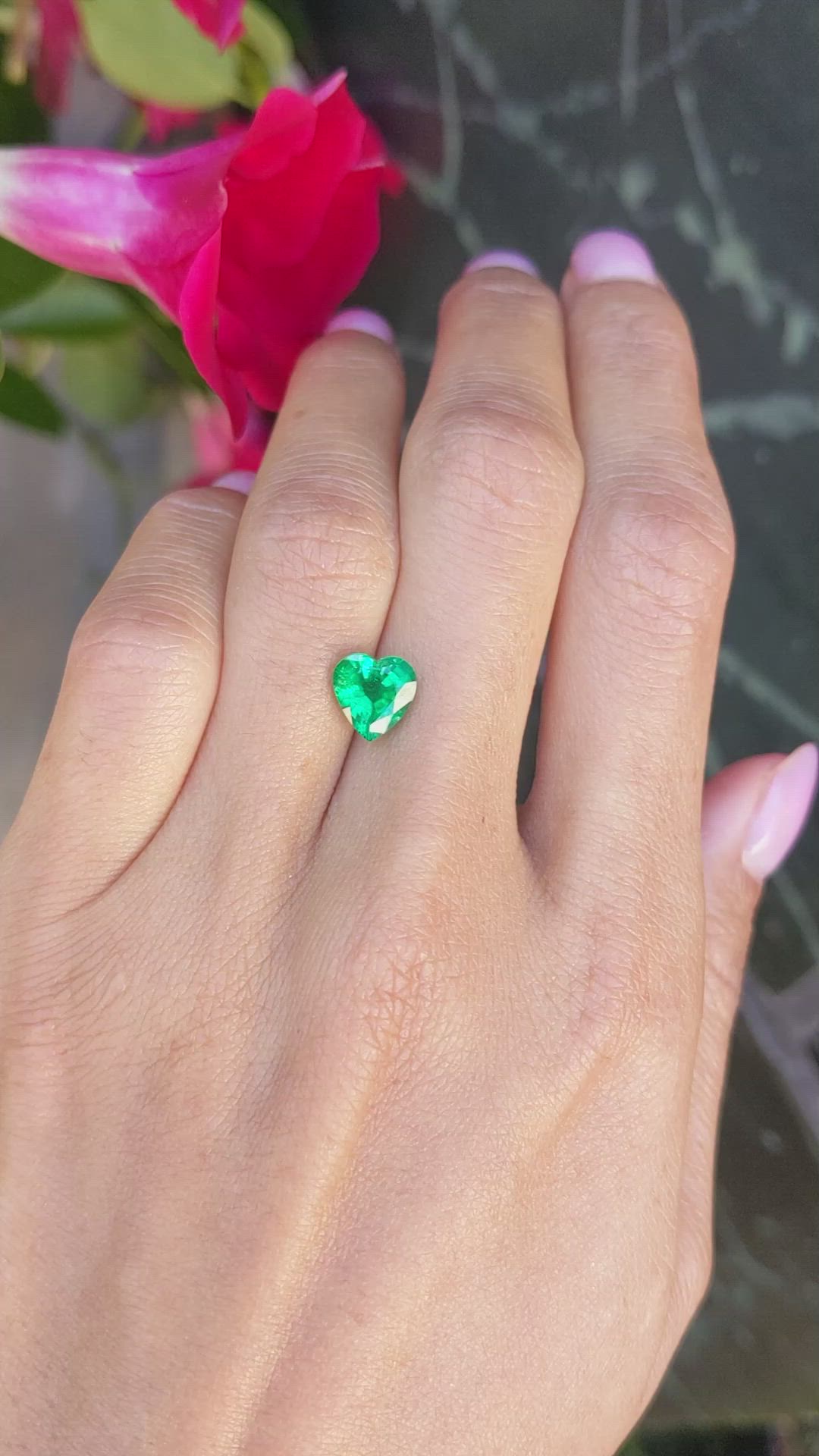 1.67 Ct. Emerald from Zambia Size Video