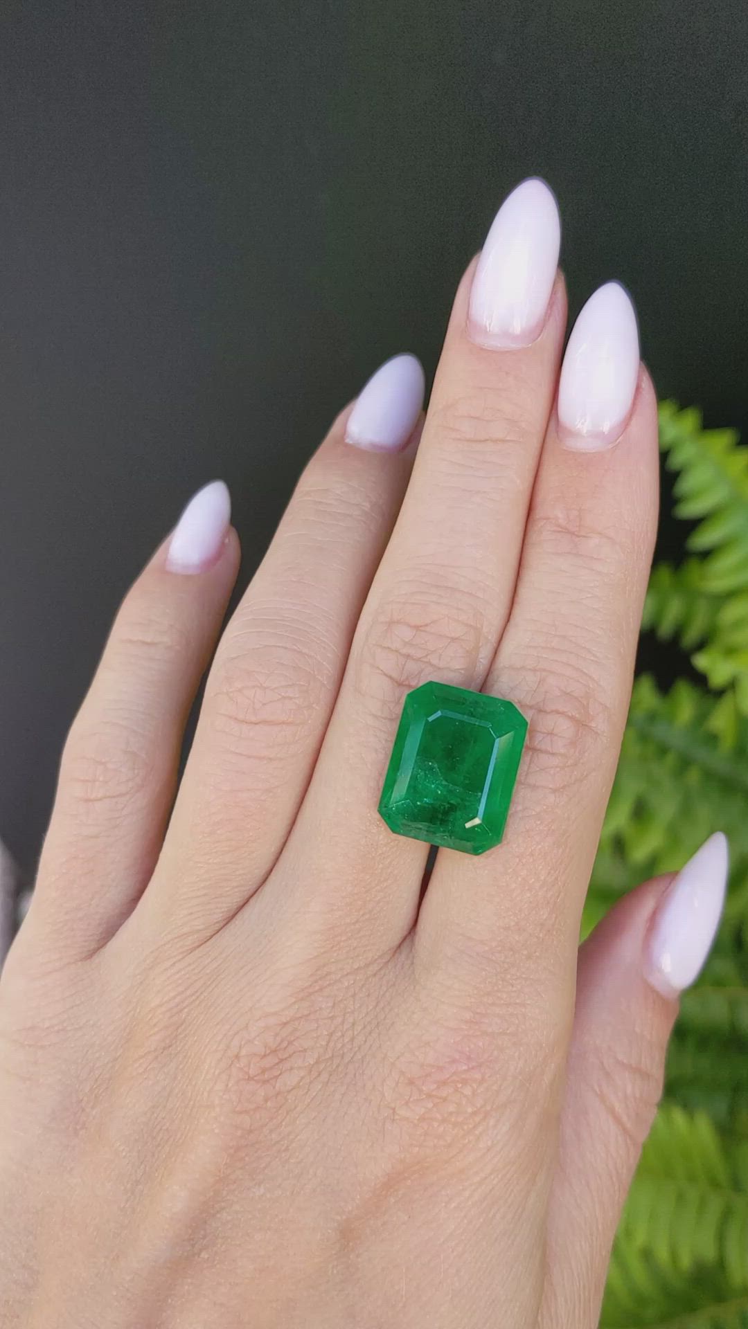 13.27 Ct. Cabochon Emerald from Zambia Size Video