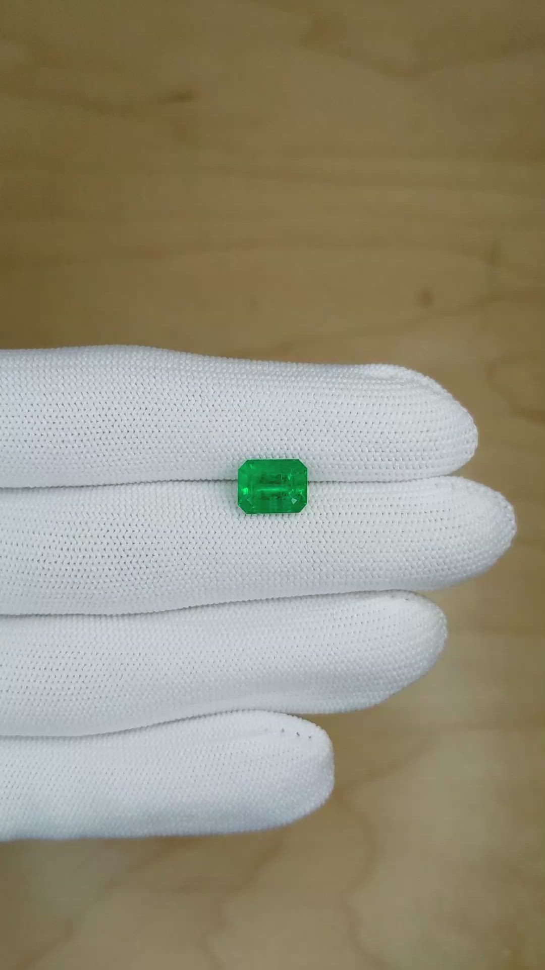 2.49 Ct. Emerald from Zambia Size Video