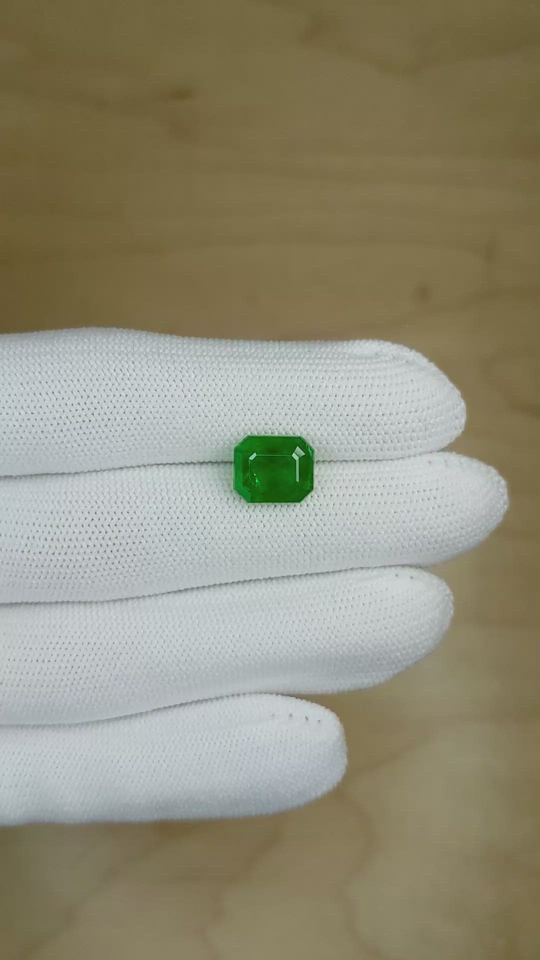 3.76 Ct. Emerald from Zambia Size Video