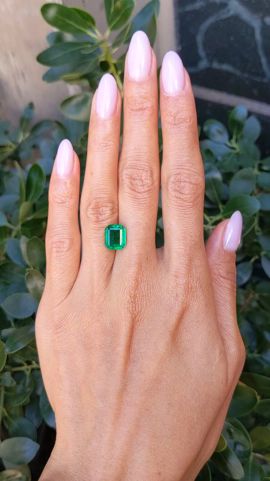 3.55 Ct. Emerald from Zambia Size Video