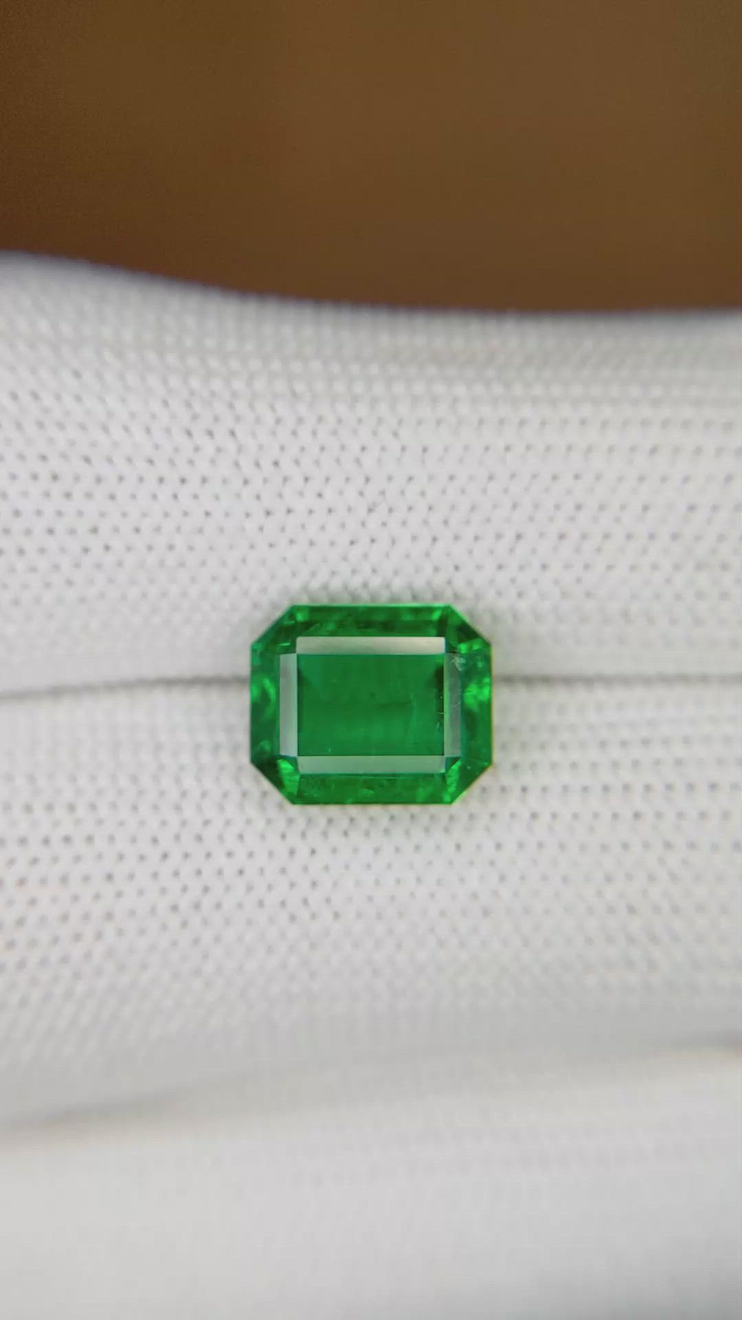3.55 Ct. Emerald from Zambia Size Video