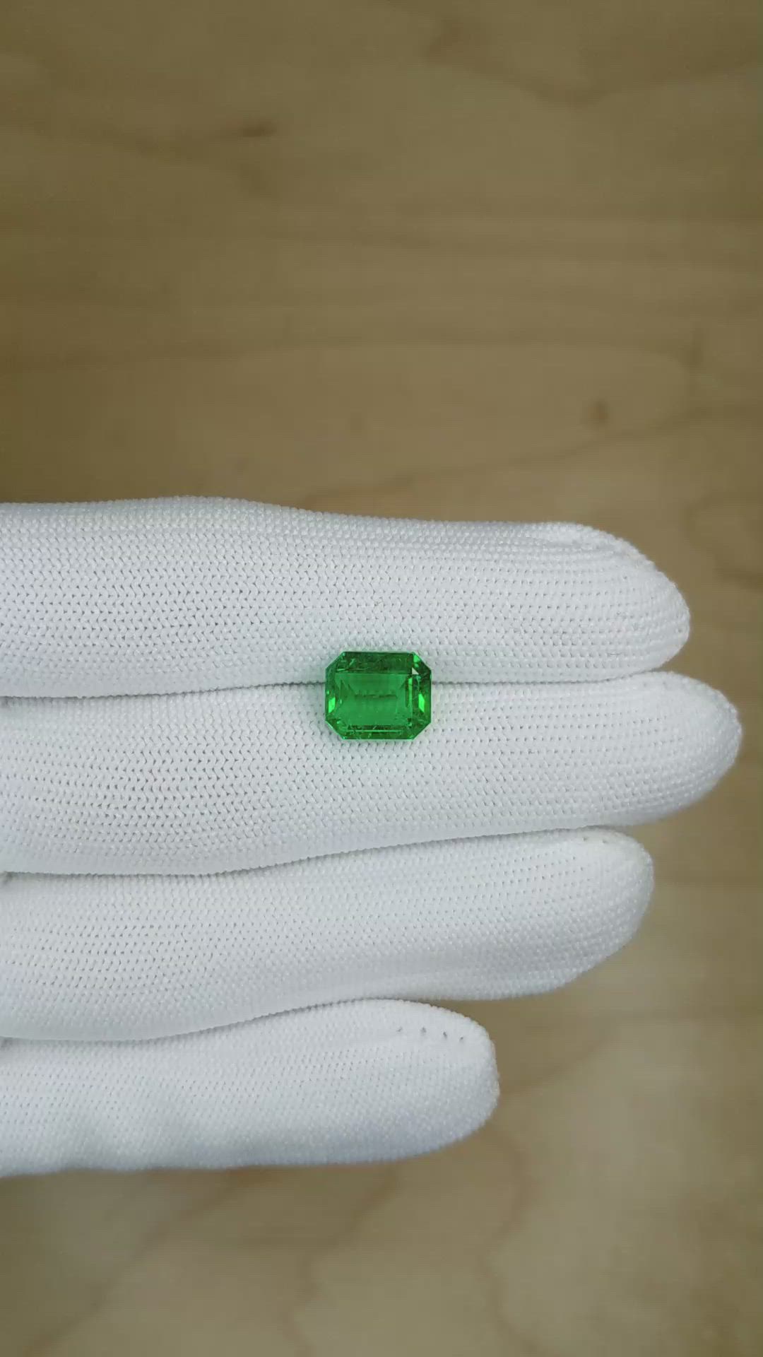 3.55 Ct. Emerald from Zambia Size Video