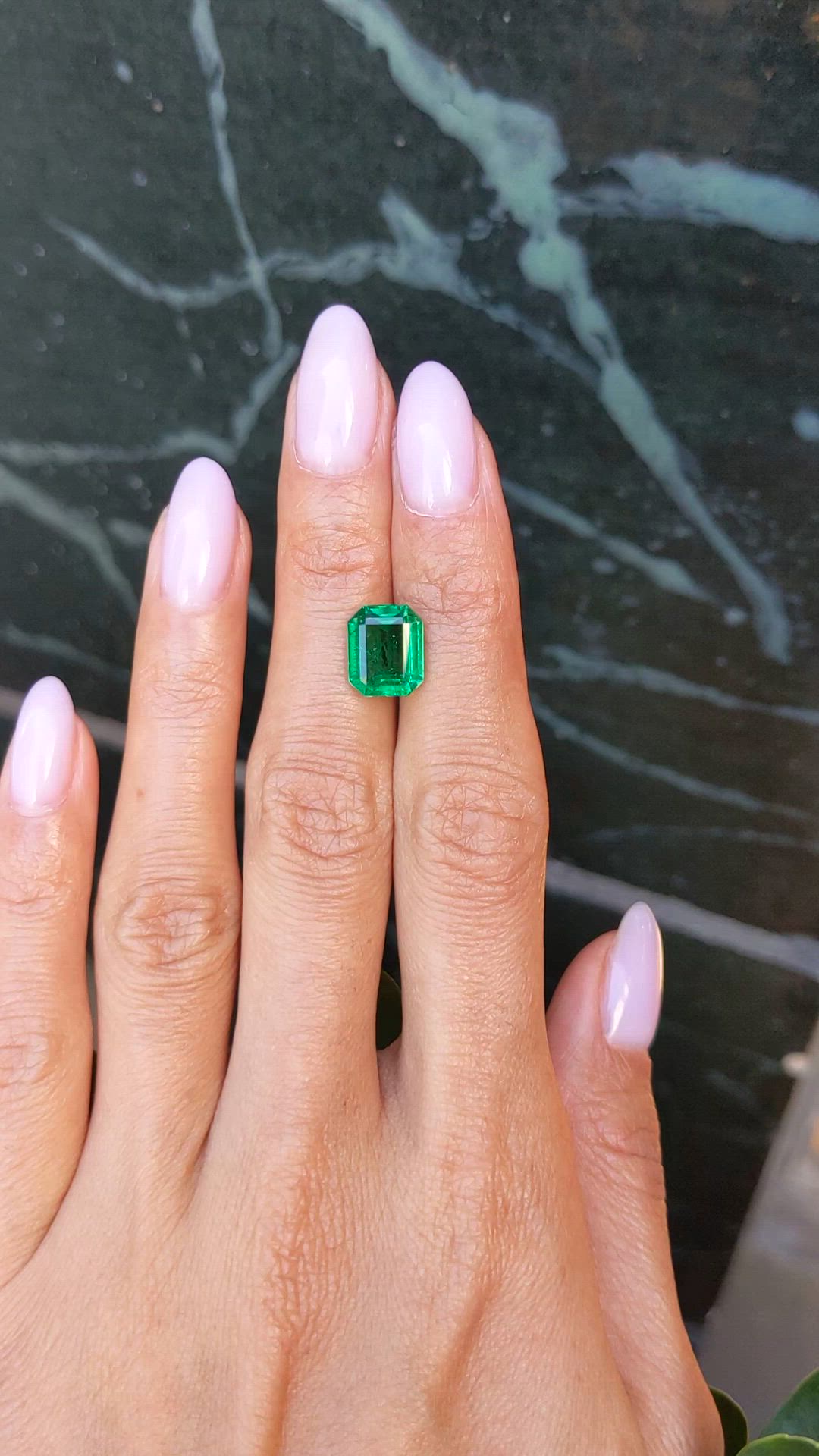 3.55 Ct. Emerald from Zambia Size Video