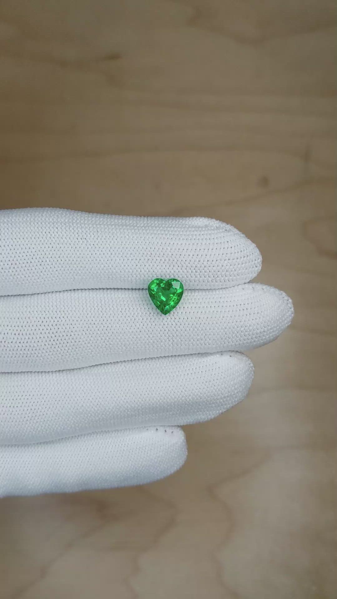 1.40 Ct. Emerald from Zambia Size Video