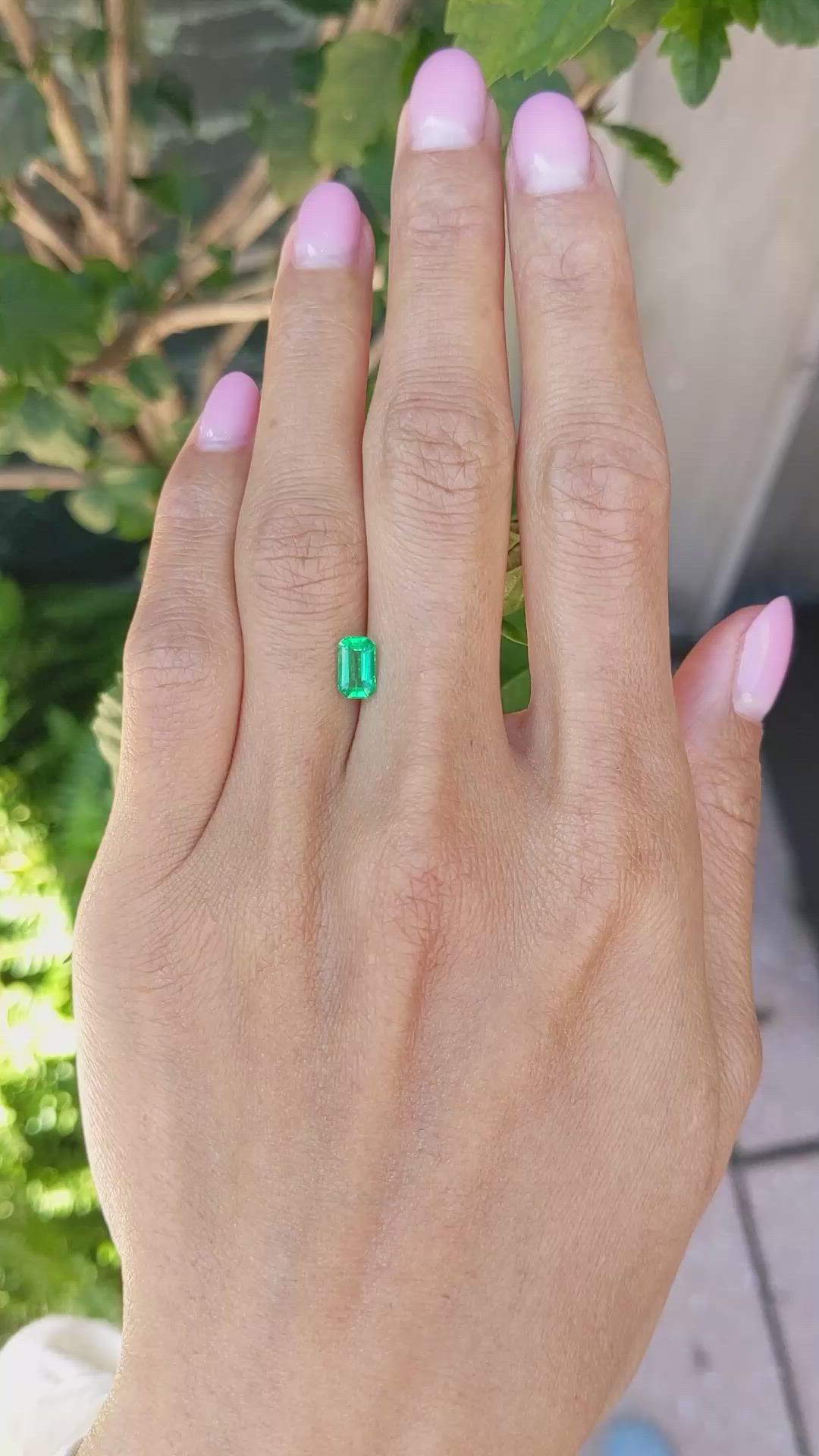 0.75 Ct. Emerald from Afghanistan Size Video