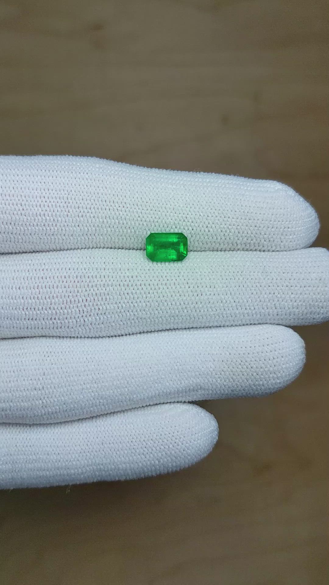 1.18 Ct. Emerald from Afghanistan Size Video