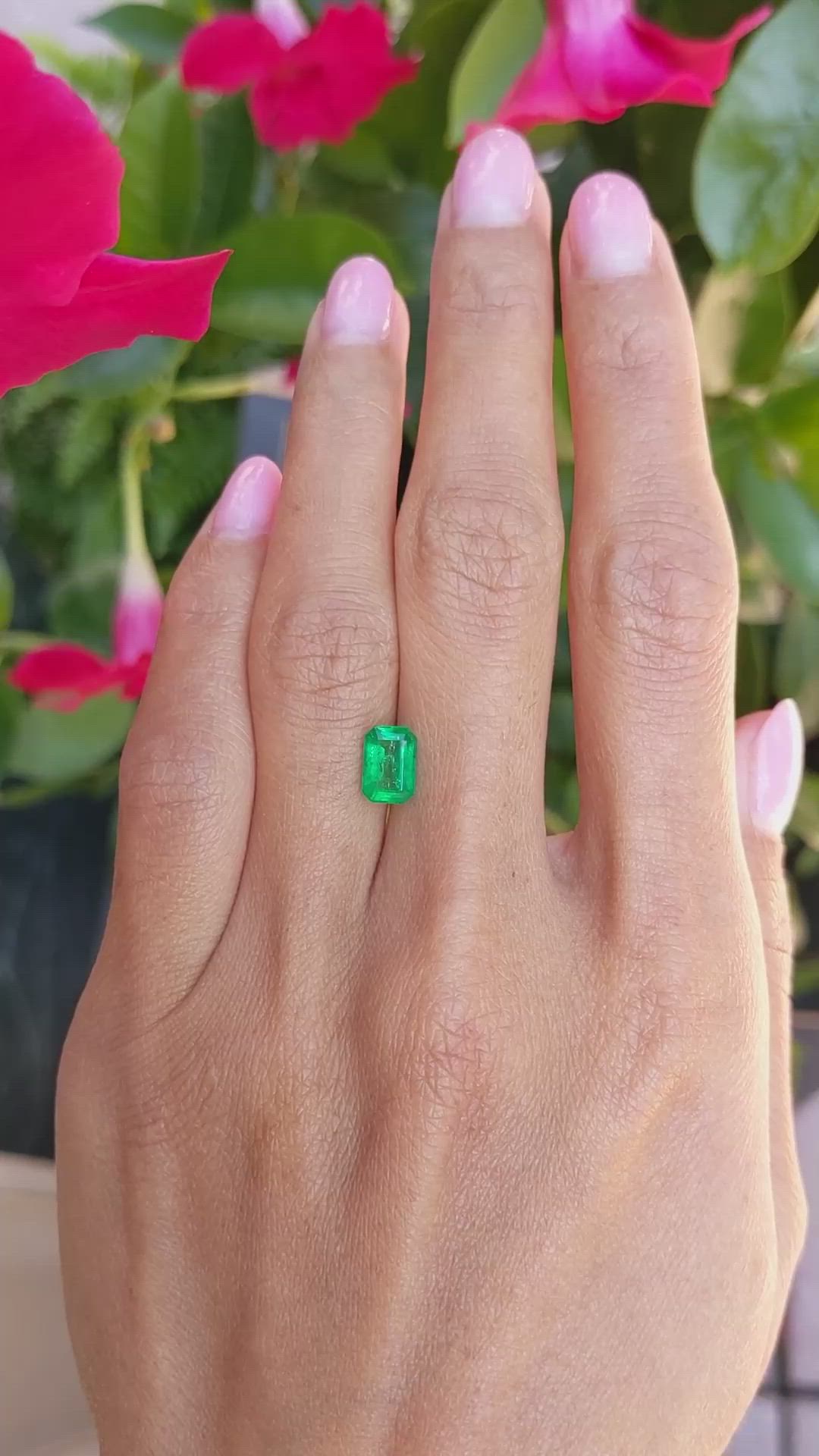 1.18 Ct. Emerald from Afghanistan Size Video